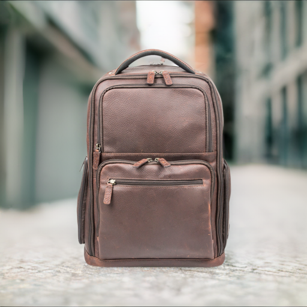 Cambridge Full-Grain Leather Backpack – Style & Function