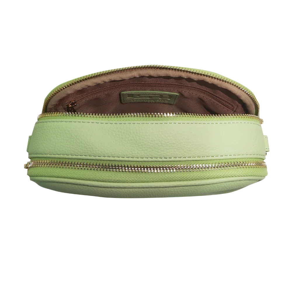 Genuine Leather Double Zipper Crossbody Luggage & Bags bag Best Saler black leather crossbody bag black leather crossbody purse cross body leather bag cross shoulder purse Crossbody crossbody bags with thick strap Leather leather crossbody bag leather crossbody purse presale small leather crossbody bag small leather crossbody purse soft leather crossbody bag special deal vt women leather