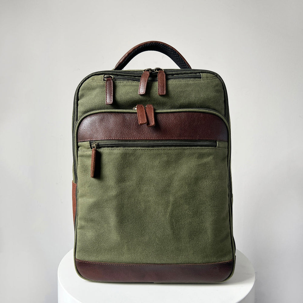 Best backpack, canvas & leather backpack