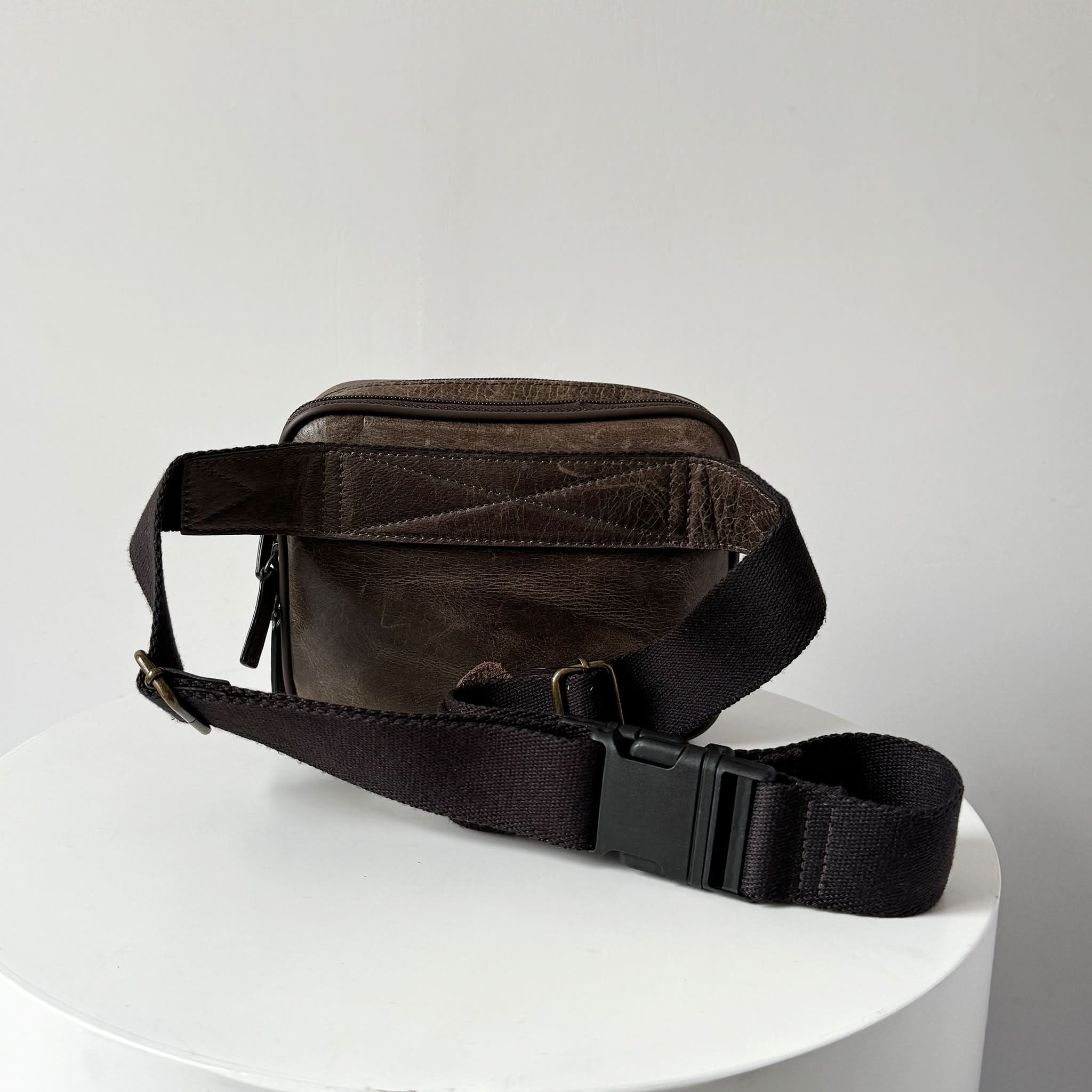 Waist Bags - Full Grain Crazy Horse Leather Bags, Belt Bags, waist bag for men