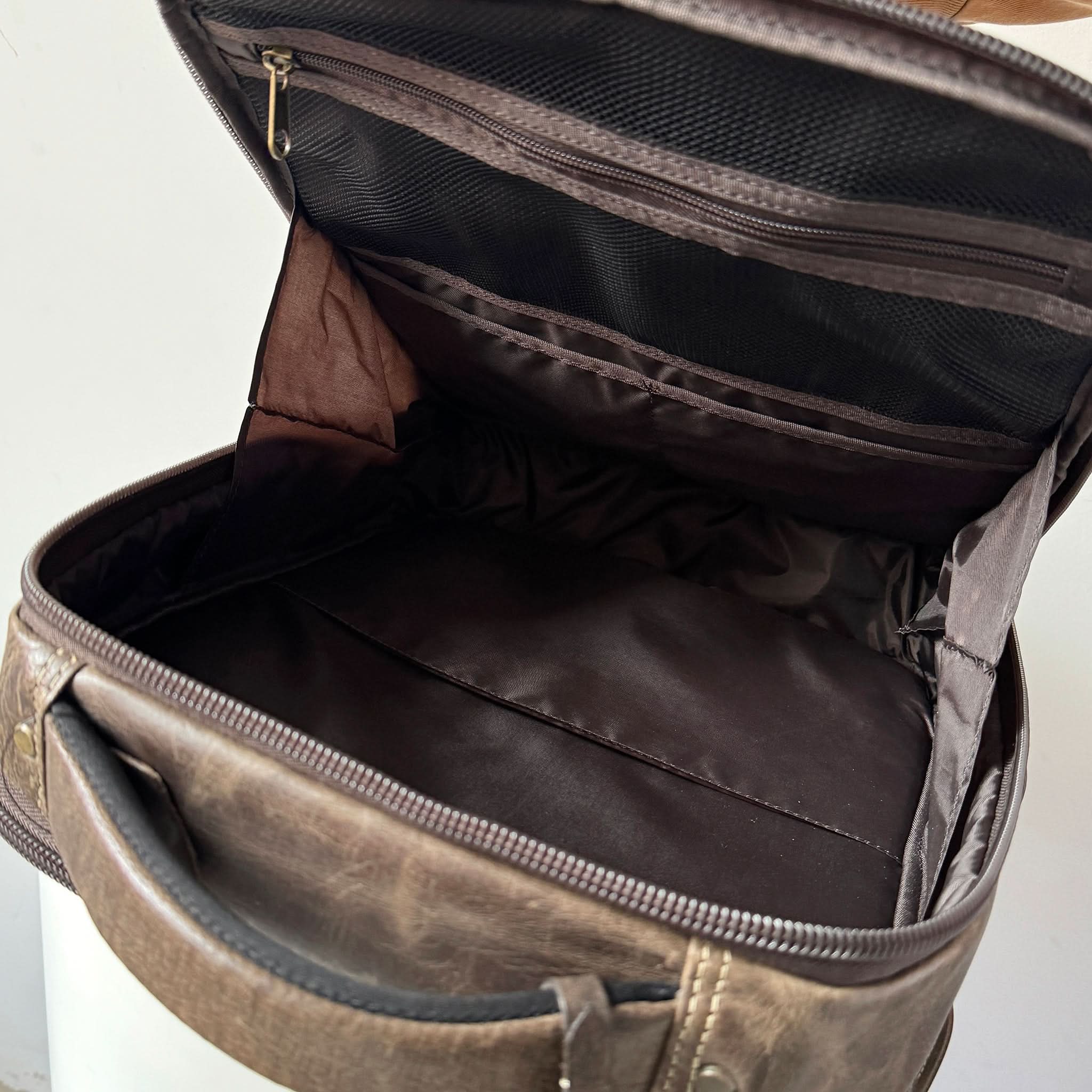 Leather Backpacks: The Crazy Horse Full Grain Mens Leather Backpack, Mens leather backpacks