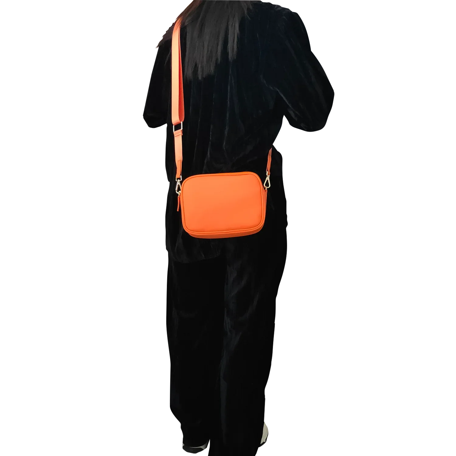 Genuine Leather Double Zipper Crossbody Luggage & Bags bag Best Saler black leather crossbody bag black leather crossbody purse cross body leather bag cross shoulder purse Crossbody crossbody bags with thick strap Leather leather crossbody bag leather crossbody purse presale small leather crossbody bag small leather crossbody purse soft leather crossbody bag special deal vt women leather