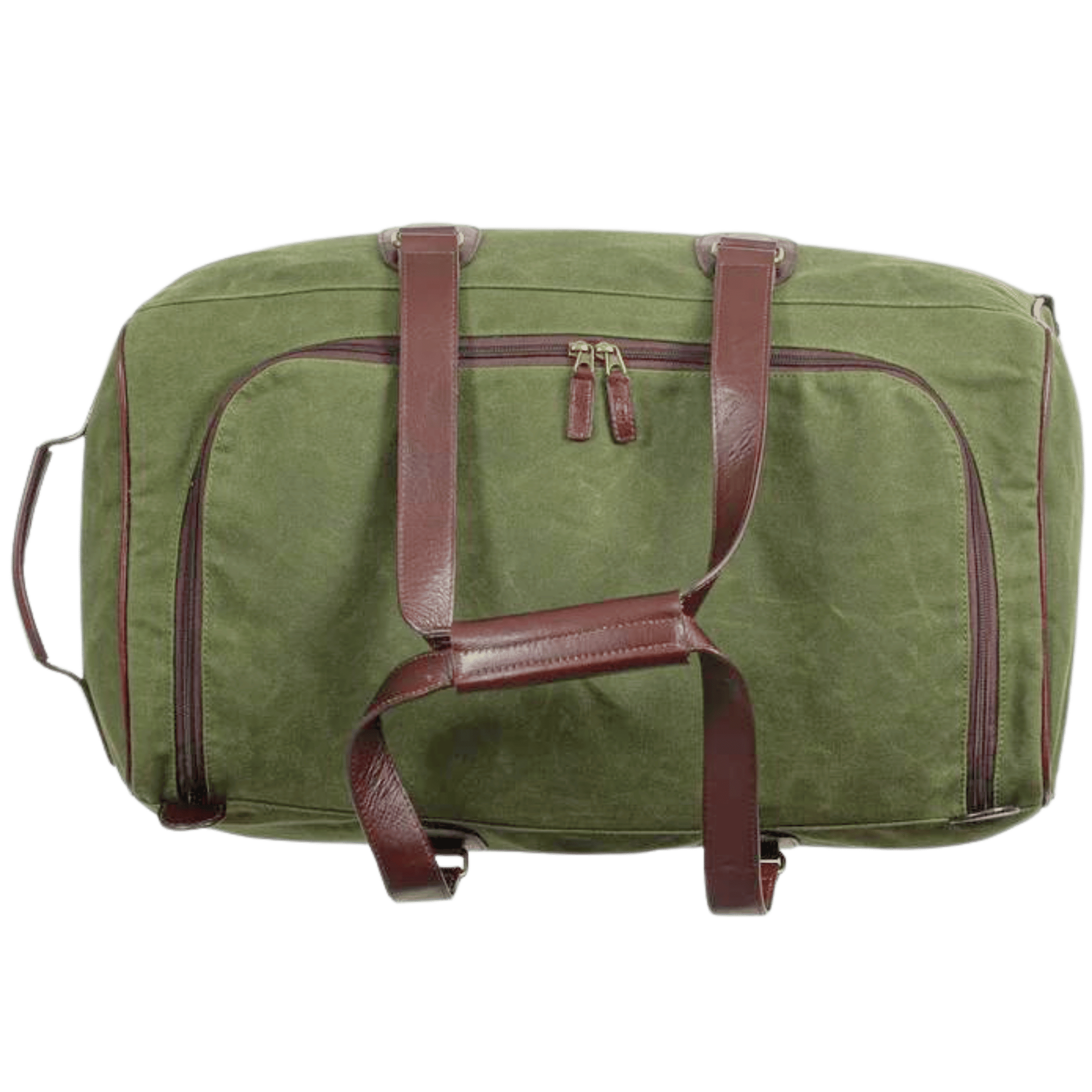 Duffel Bag, Maxwell Waxed Canvas Duffle Bag on Wheels - MiamiLeathers.com