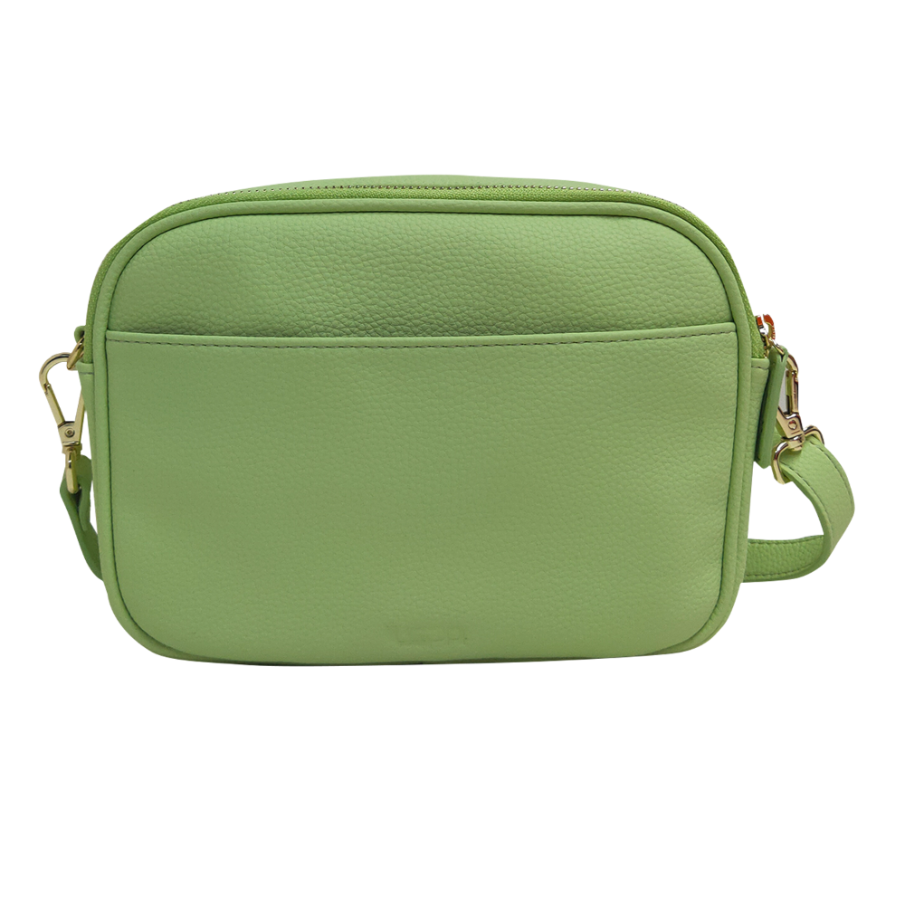 leather crossbody bag crossbody leather bag leather camera bag, Double zipper Crossbody bag