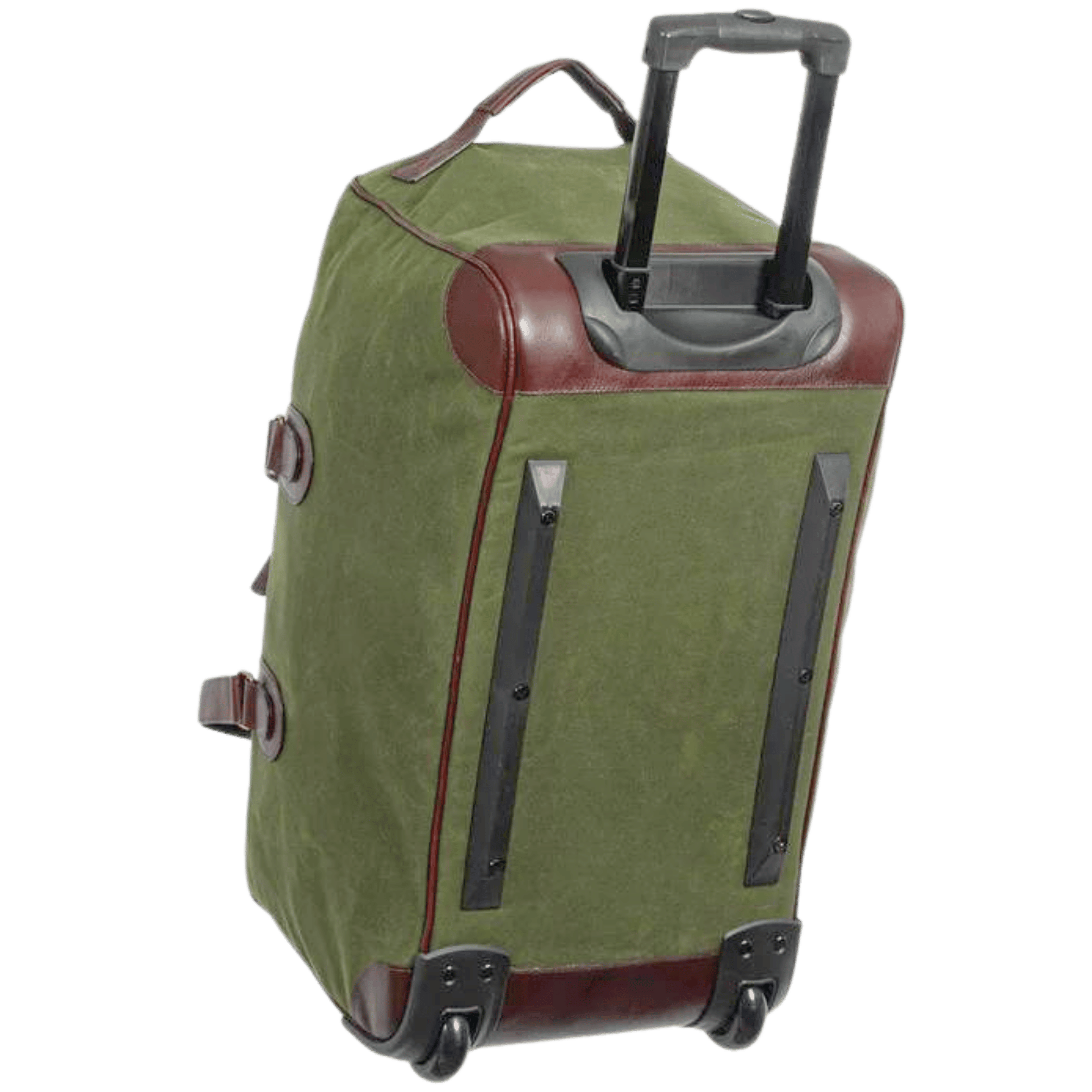 Duffel Bag, Maxwell Waxed Canvas Duffle Bag on Wheels - MiamiLeathers.com