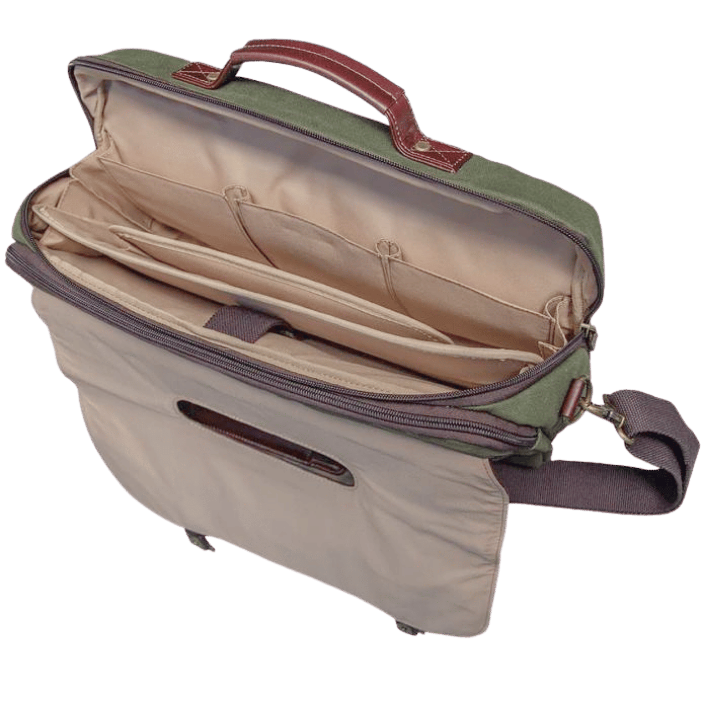 Laptop Bag, Briefcase, Canvas Bags, Maxwell Leather & Waxed Canvas Briefcase - MiamiLeathers.com