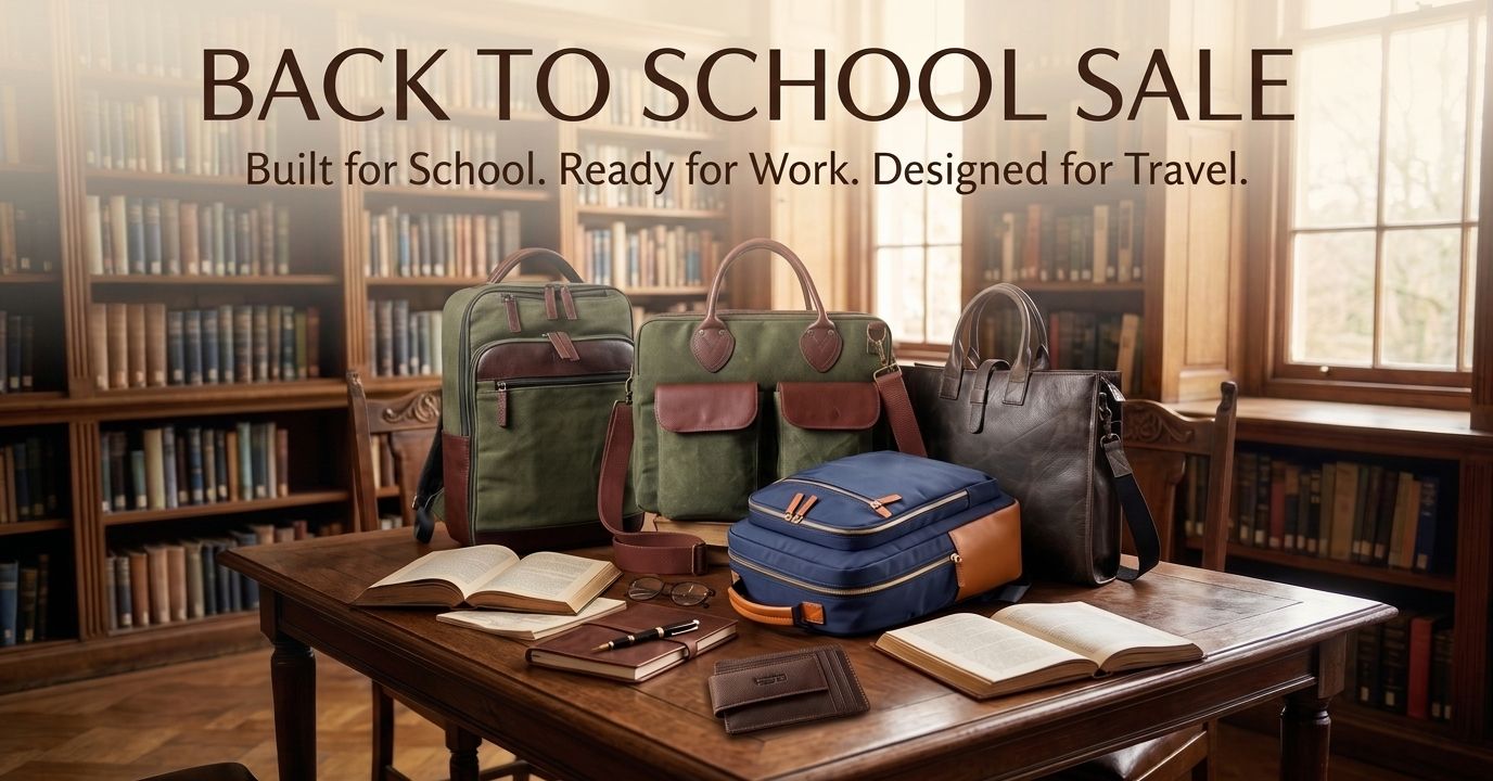 Back-to-school sale. Built for School. Ready for Work. Designed for Travel