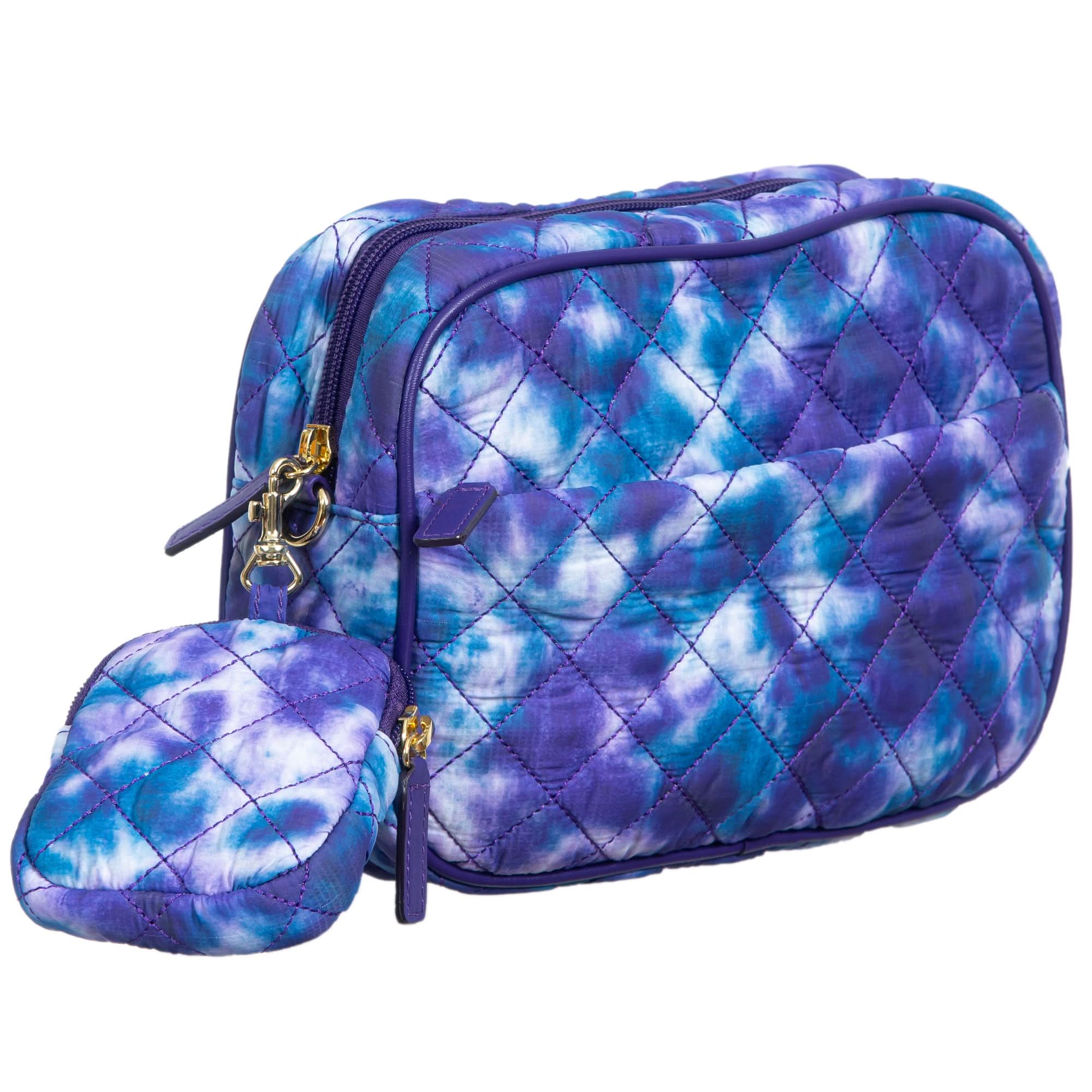 Alyssa Nylon Quilted Crossbody - MiamiLeathers.com