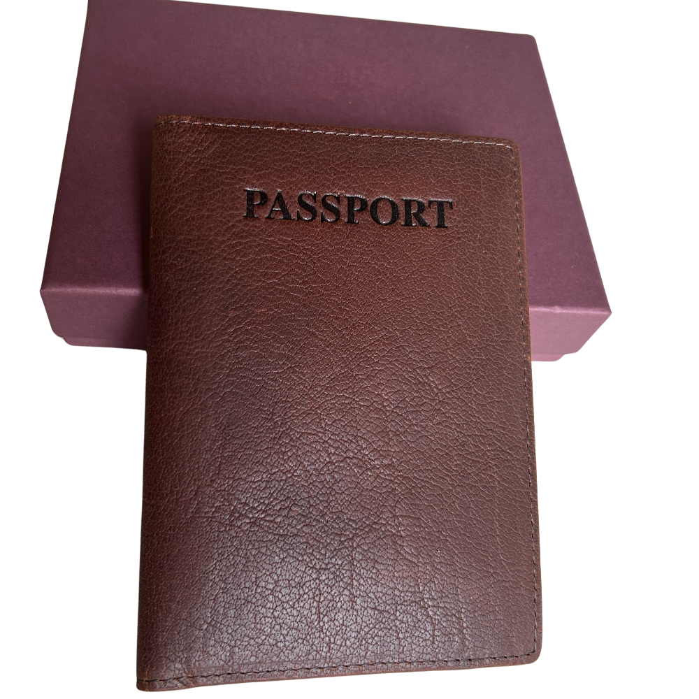 Cambridge Genuine Leather Passport Cover, leather wallet