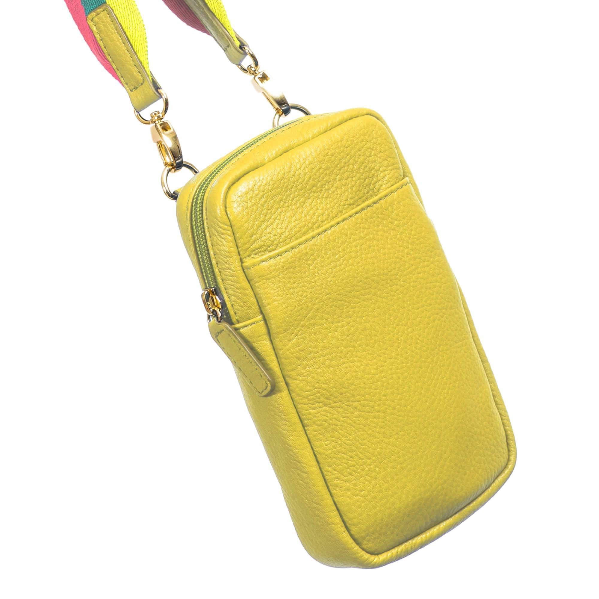 Sophia Full Grain Leather Phone Bag Luggage & Bags bag Crossbody Leather Sophia Leather vt