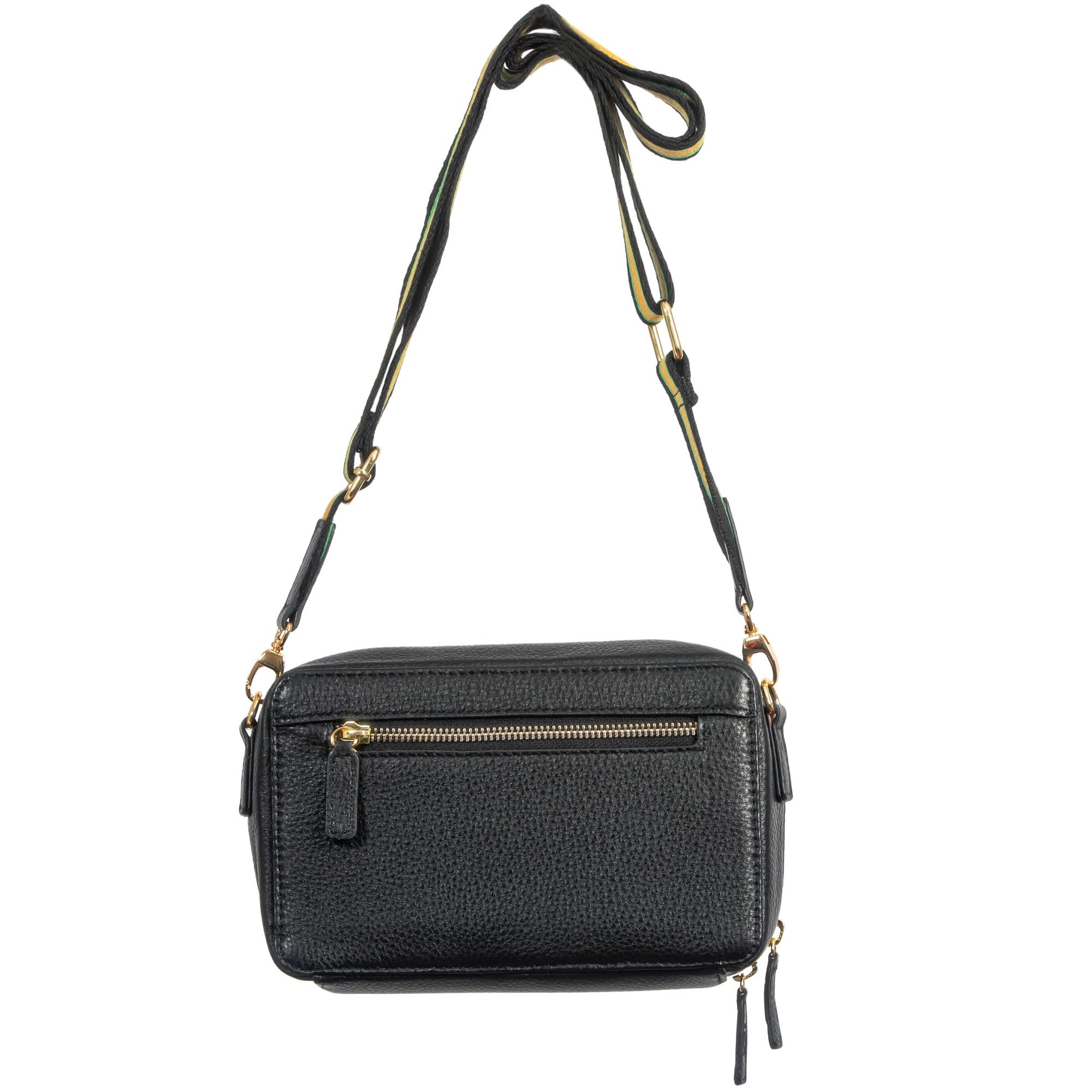 Sophia Top Grain Leather Single Zipper Crossbody - MiamiLeathers.com