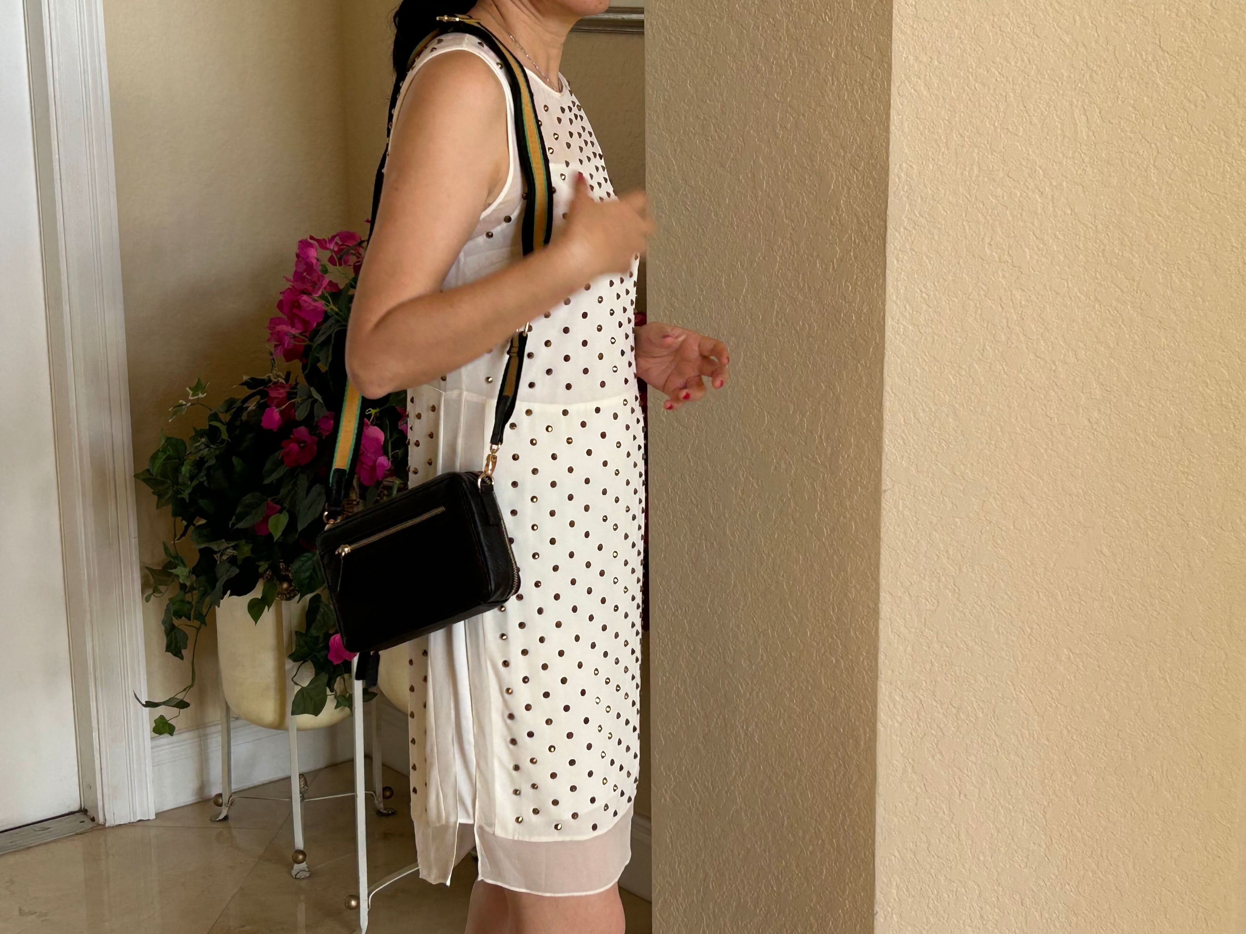 Sophia Full Grain Leather Single Zipper Crossbody - MiamiLeathers.com