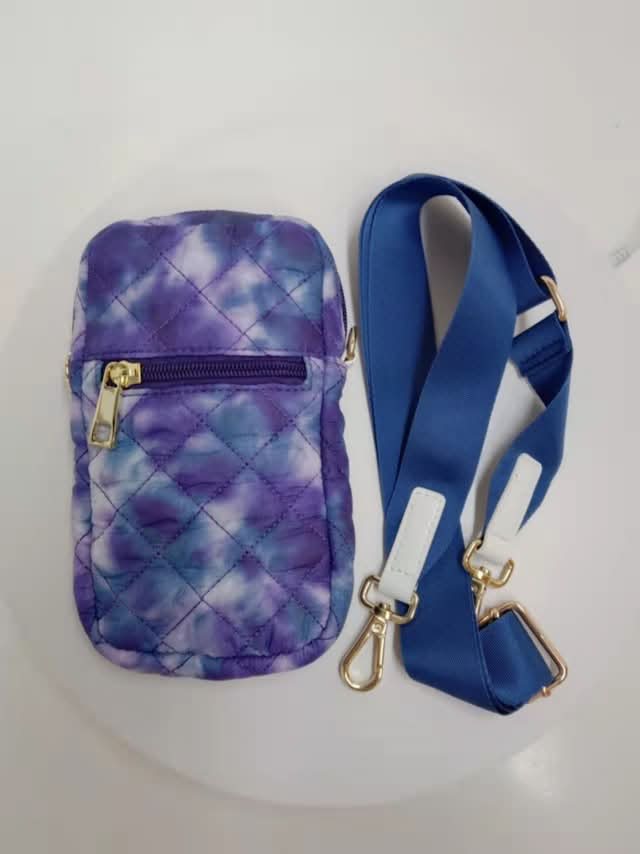 Alyssa Nylon Quilted Phone Case - MiamiLeathers.com