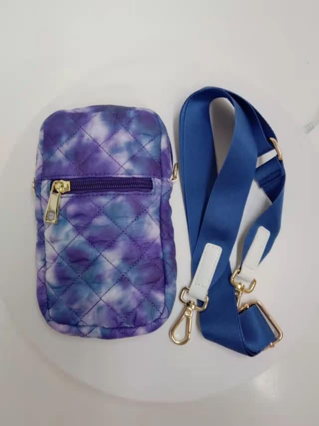 Alyssa Nylon Quilted Phone Case Luggage & Bags adjustable bracelet Alyssa Nylon Crossbody Leather accessories Phone Case vt