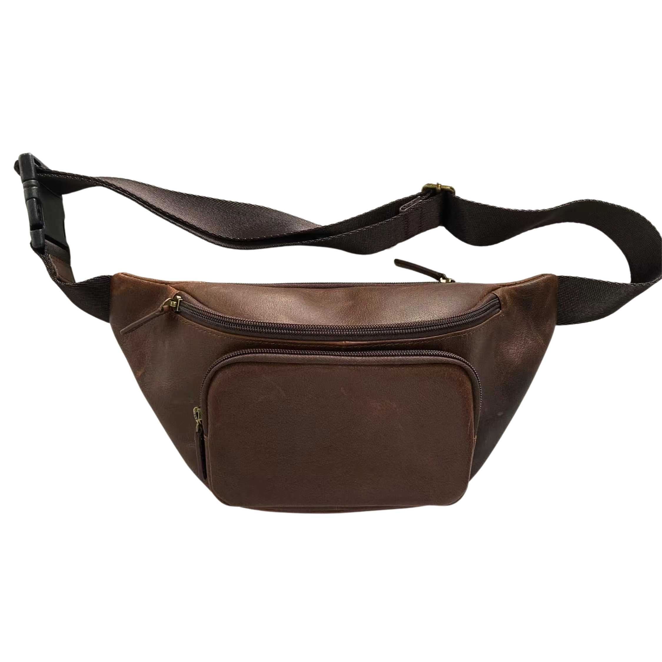 Full Grain Leather Waist pack, MiamiLeathers.com