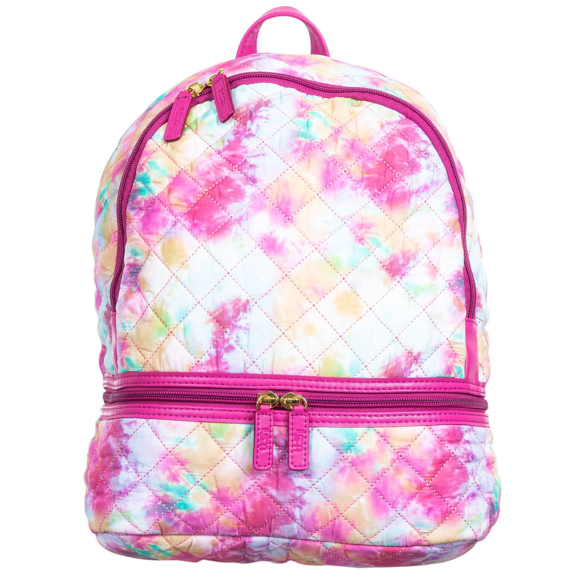 Lightweight Nylon Backpack Purse, Alyssa Nylon Backpack - MiamiLeathers.com