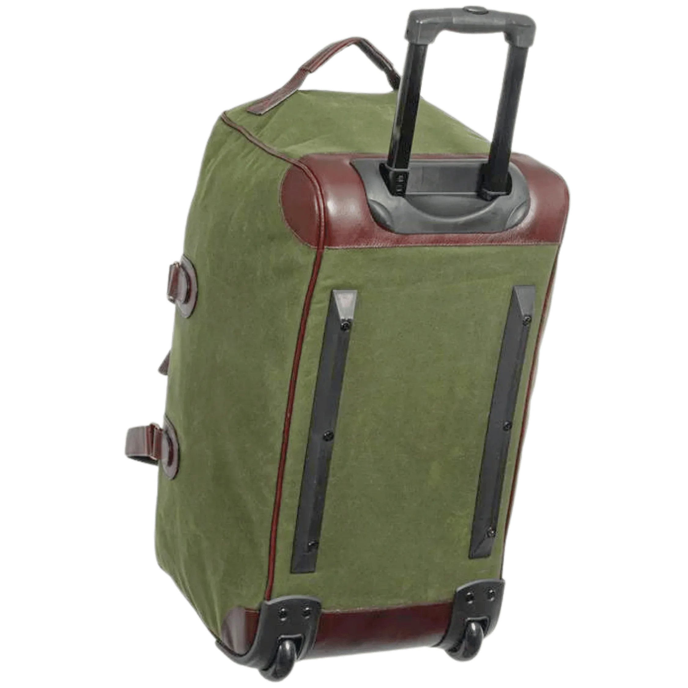 Maxwell Waxed Canvas Rolling Duffel Duffel best seller Best Value Bestseller Business Travel Canvas Leather duffel Leather bag Men's Travel mens travel bag Most Popular rolling duffel bag Top Pick Travel Essentials Waxed Canvas