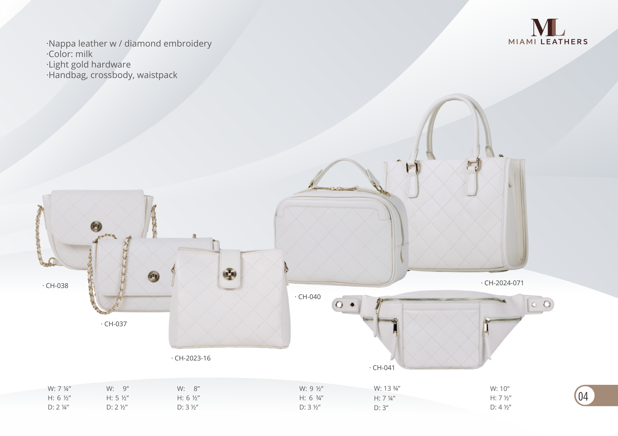 New Leather handbags, crossbody, waist pack