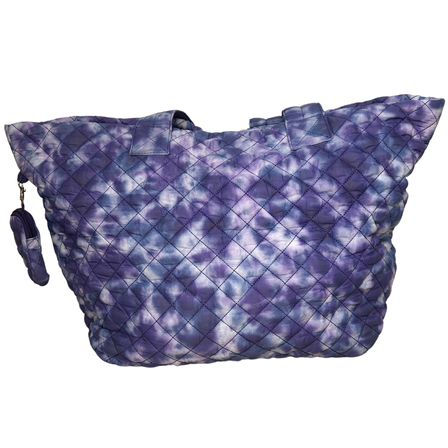 quilted nylon tote, jumbo tote, lightweight tote, midnight color tote