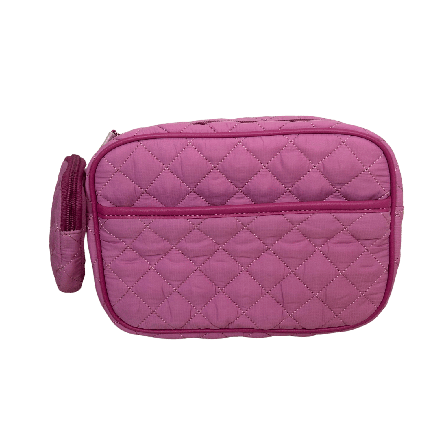 quilted nylon crossbody, small crossbody, lightweight crossbody, pink crossbody, shoulder bag