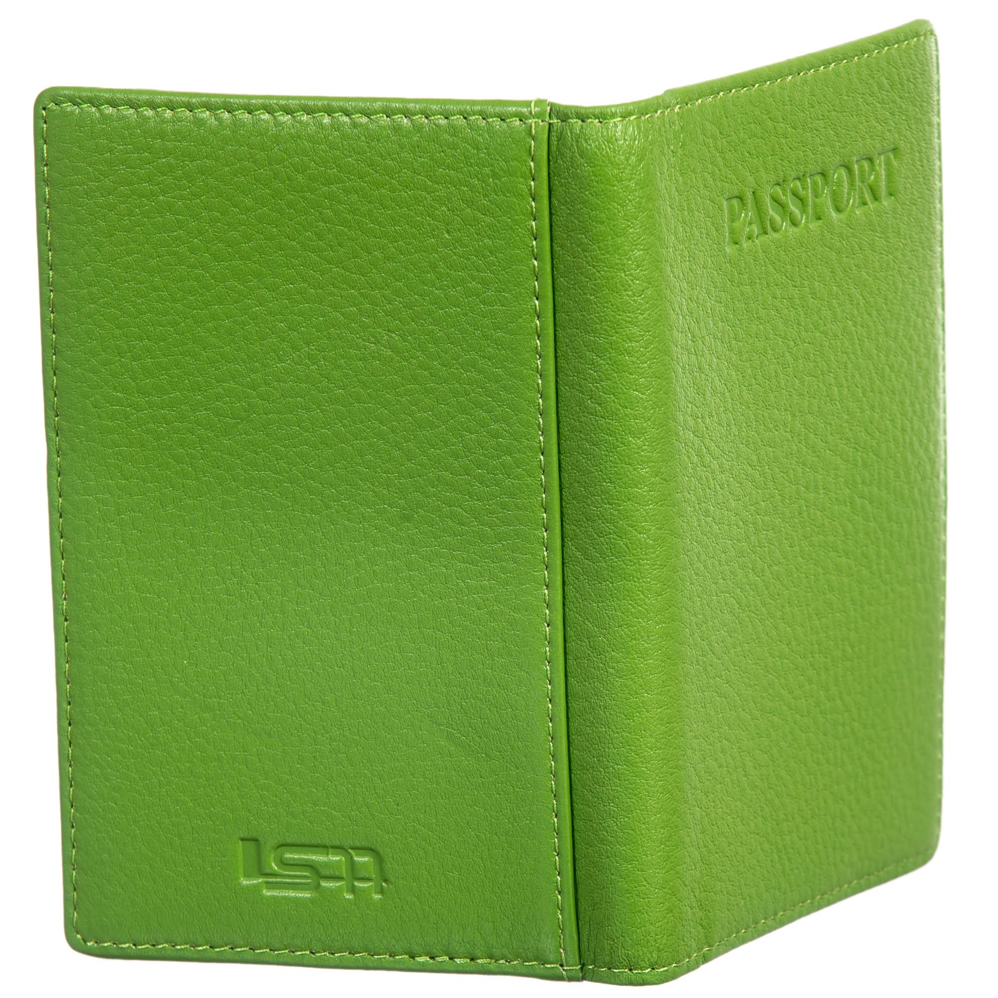 Sophia Genuine Leather Passport Cover, leather wallet