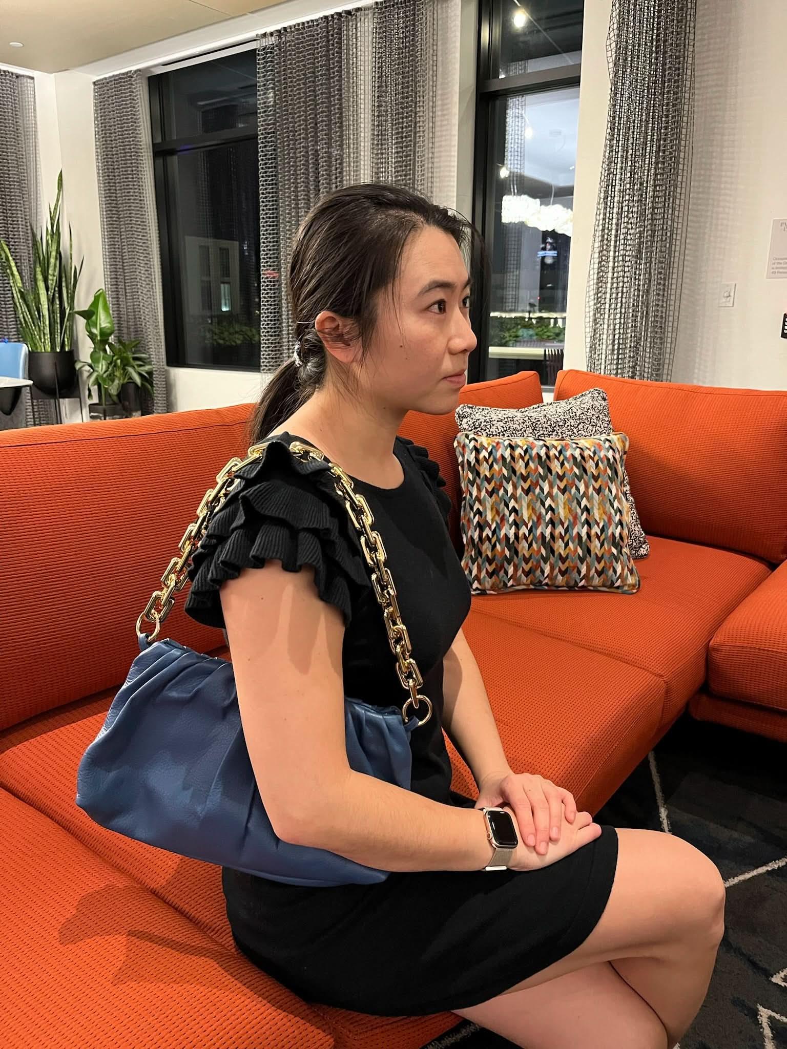 Leather Bag, Clutch Bag with Chain - MiamiLeathers Luggage & Bags bag Best Full Grain Leather Wallets Best Saler Bestseller Cubic Zirconia Full Grain Leather Bags Full Grain Leather Handbags Full Grain Leather Hobo Full Grain Leather Purse Hobo Leather Sophia Leather vt woman bag