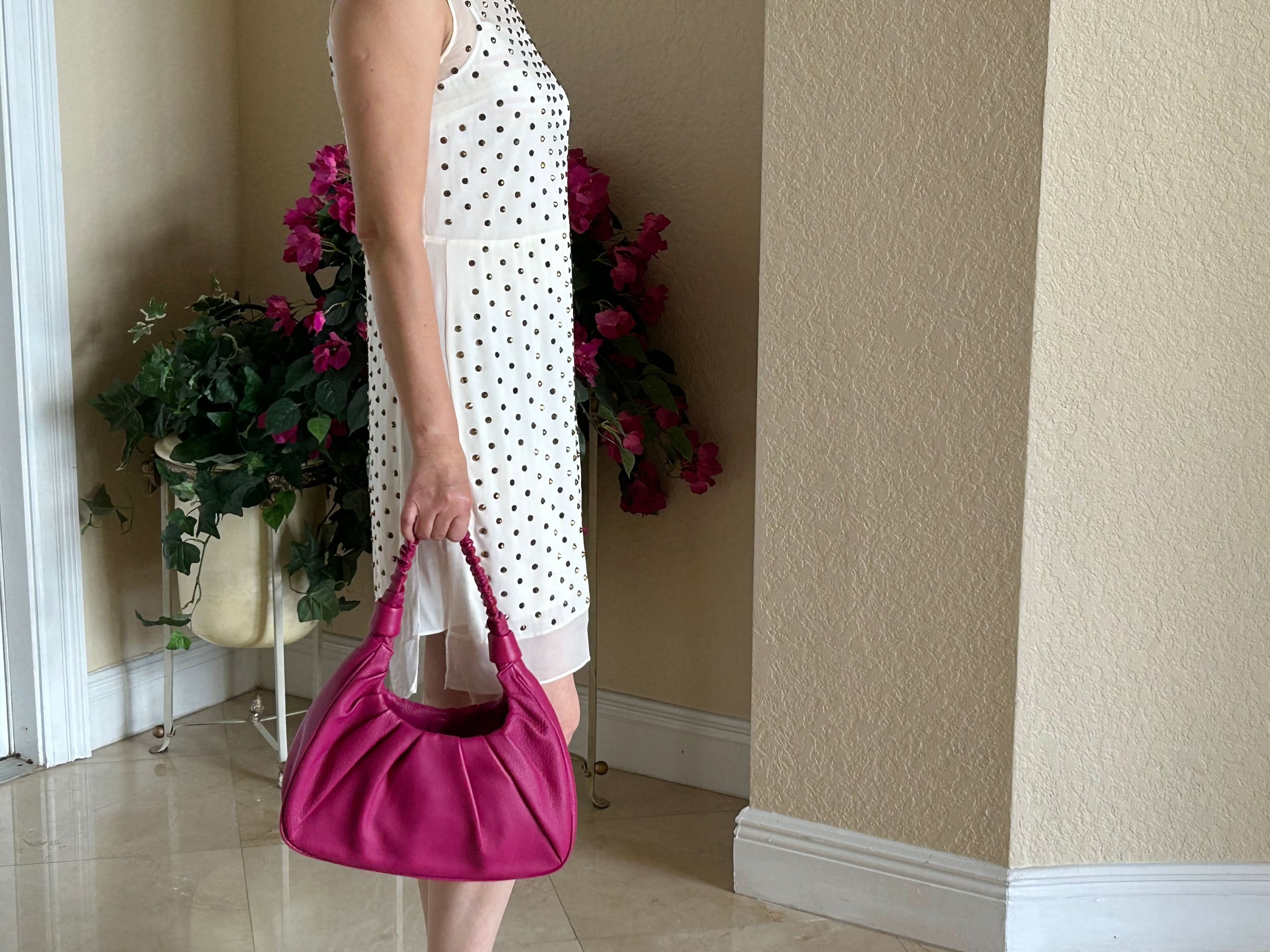 Leather hobo, leather shoulder bag, leather handbag, bag, fashion