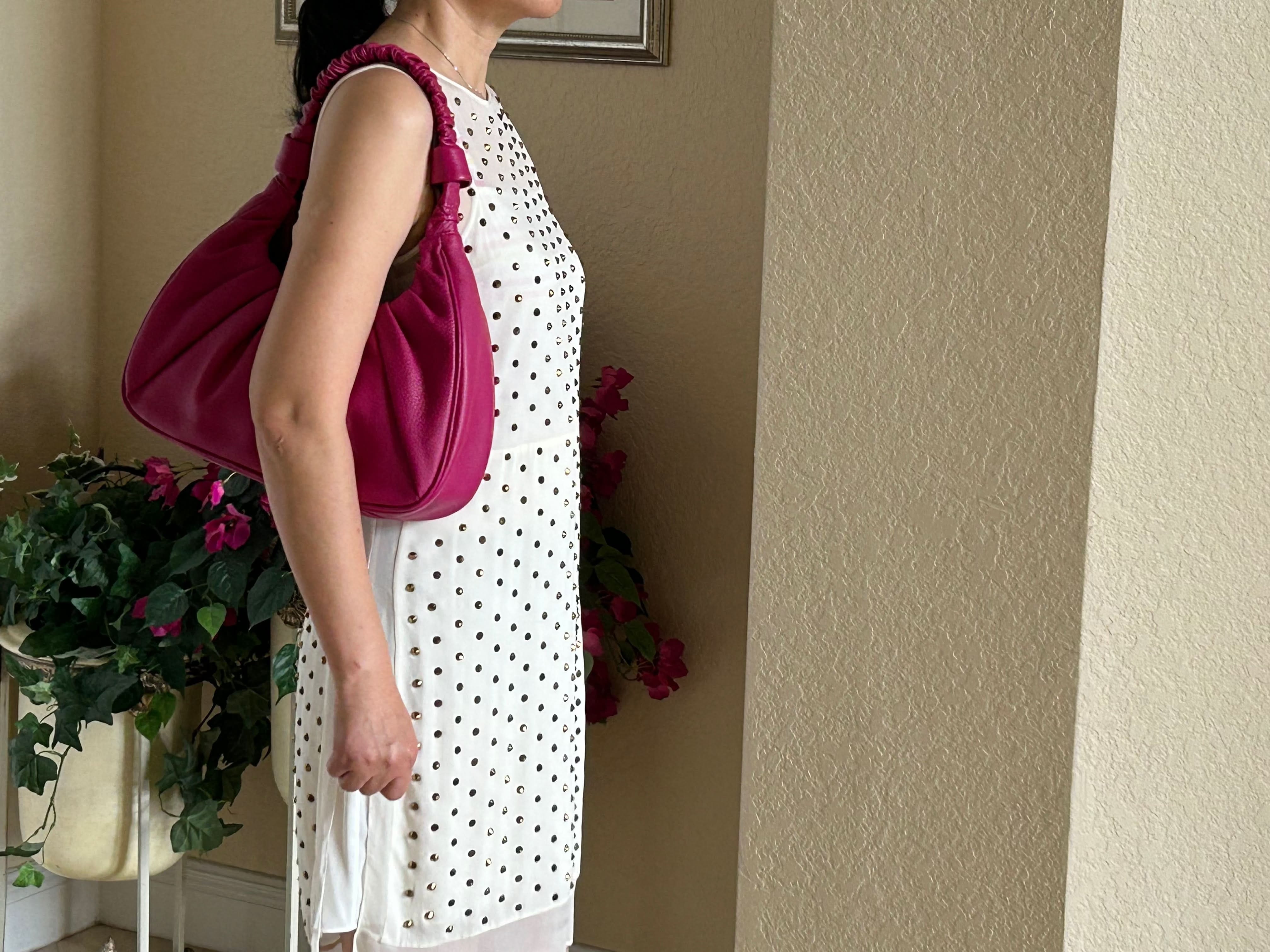 Leather hobo, leather shoulder bag, leather handbag, bag, fashion