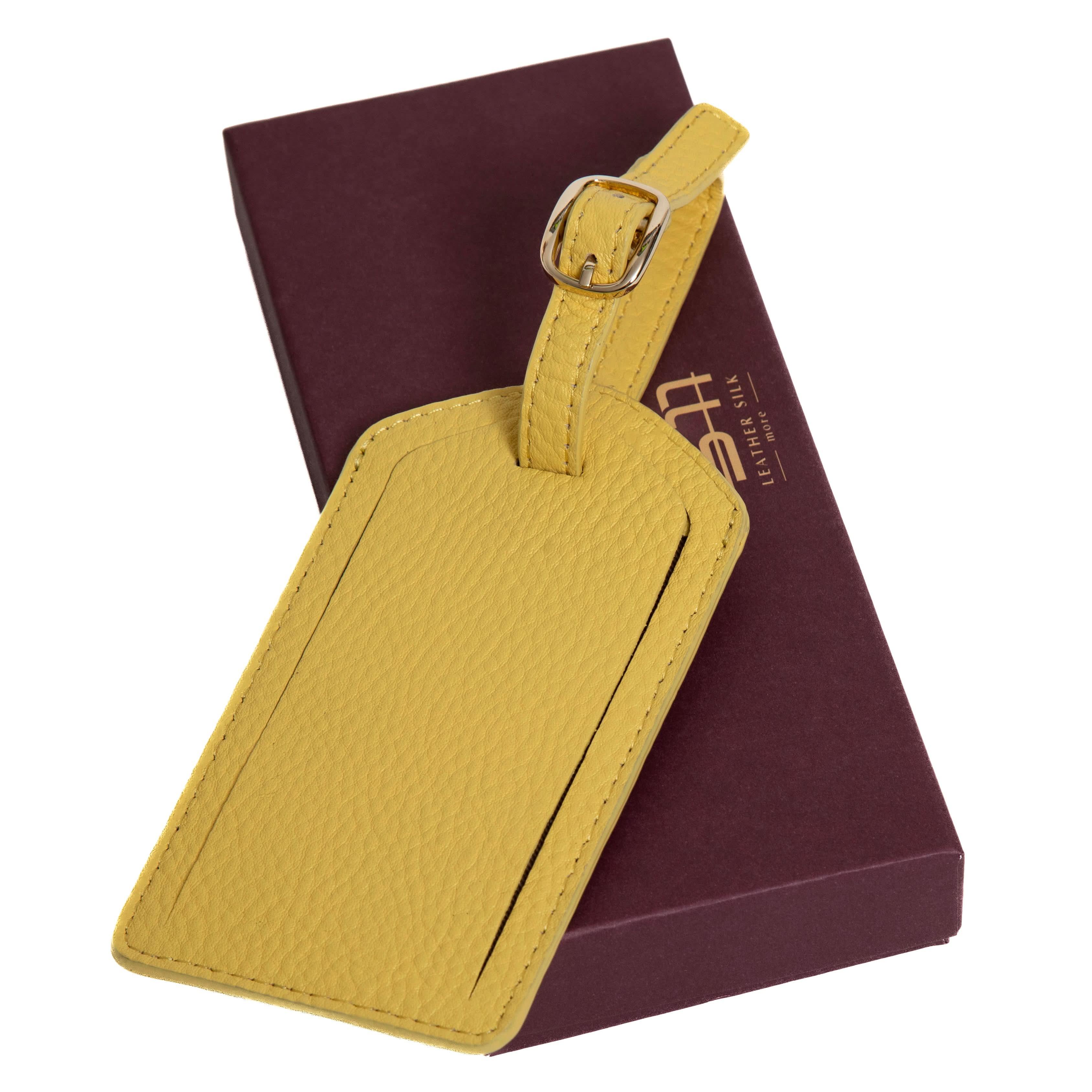 Sophia Full-Grain Leather Luggage Tag – Soft Pebbled Finish Best Seller bag Best Saler Full Grain Leather Tag Genuine Leather Leather Leather accessories Leather Luggage Tags Leather Luggage Tags Wholesale Sophia Leather special deal