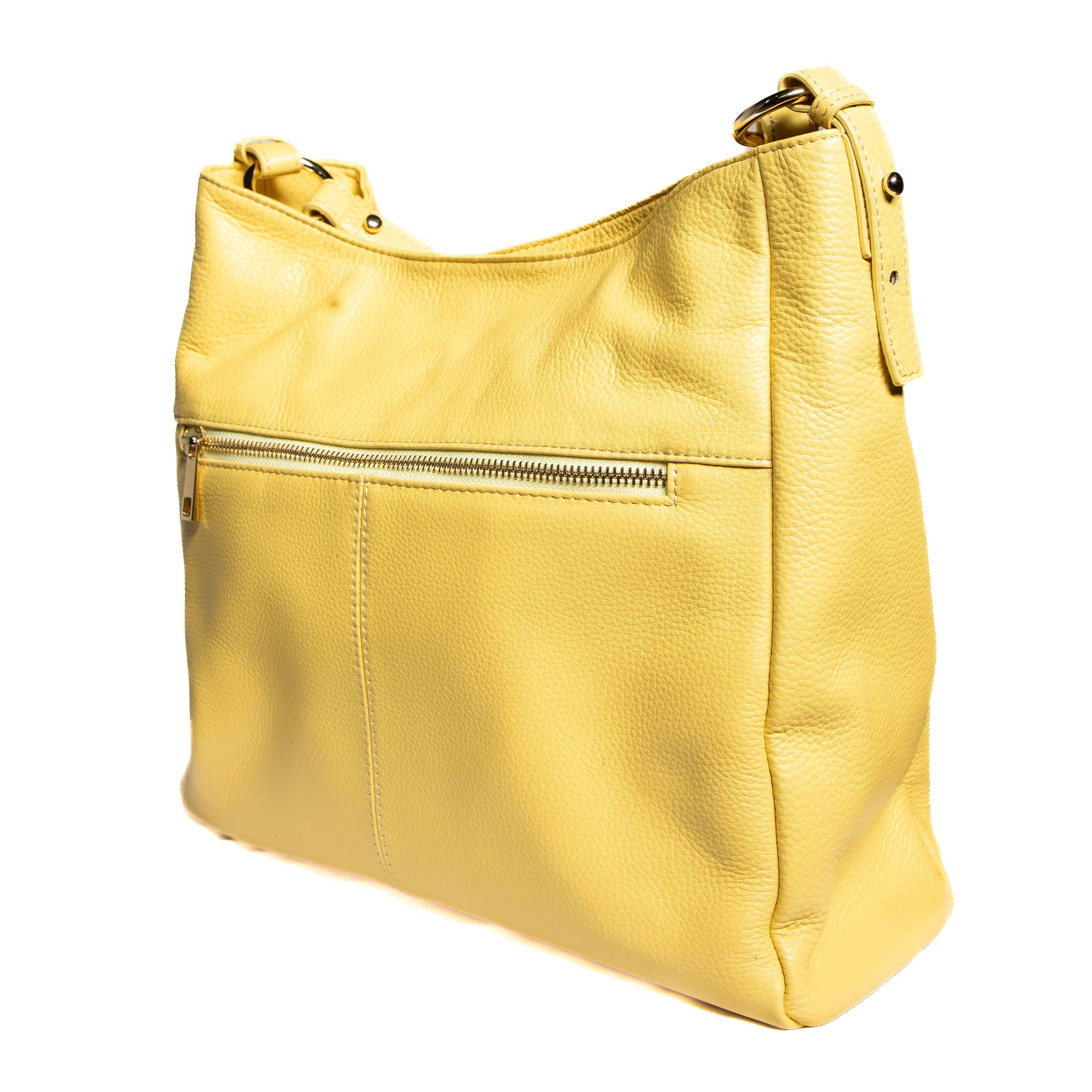 Sophia Top Grain Leather Hobo - MiamiLeathers.com