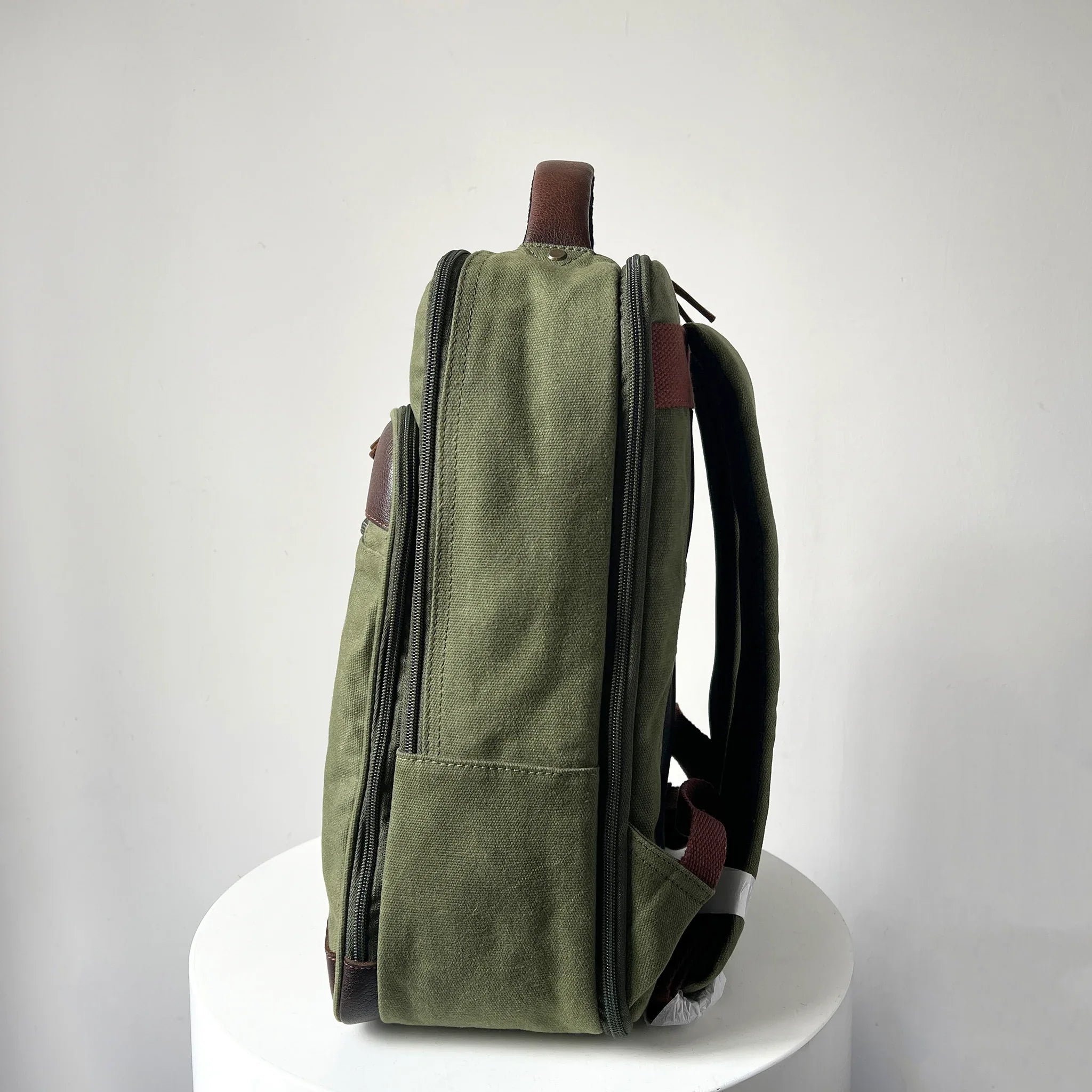 Waxed Canvas & Leather Backpack – 16” Laptop Work & Travel Bag Backpack backpack leather Backpacks bag brown leather backpack Canvas bag Canvas Leather Cute Backpacks Full Grain Leather Bags Genuine Leather Leather Leather Backpack leather backpack for men leather backpack men Leather Backpack Purse maxwell Men's Items Mens Leather Backpack Pull-up Buffalo Leather Waxed Canvas