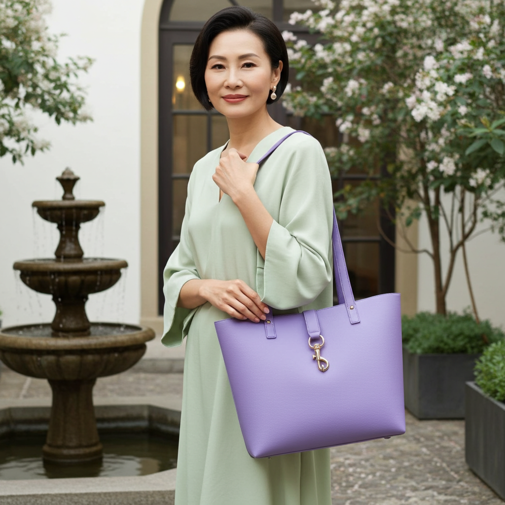 Genuine Leather Tote / Laptop Bag – pebbled leather tote