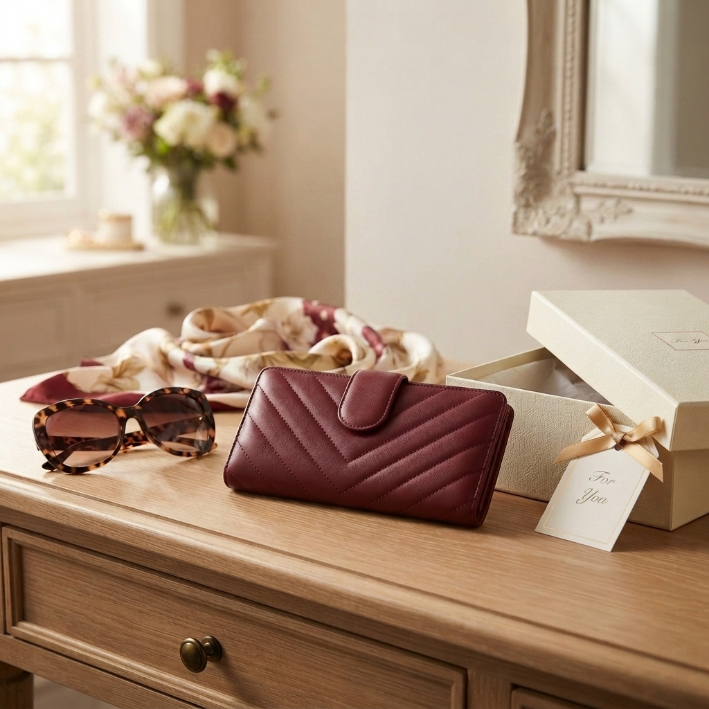 Soft New Zealand Lambskin Leather RFID Snap Wallet