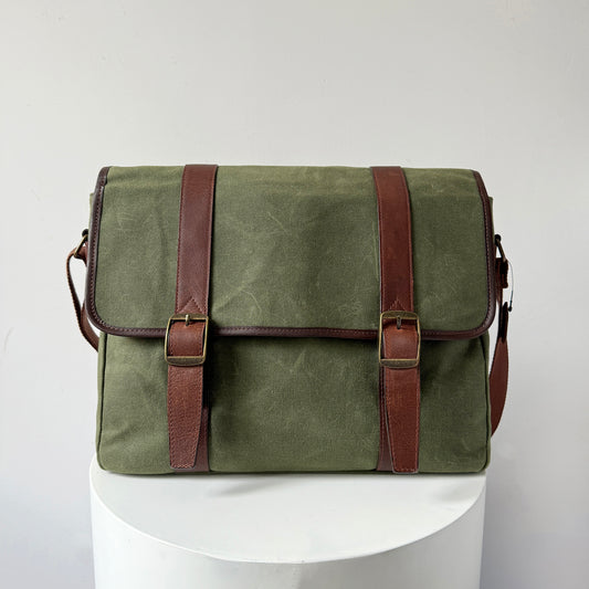 Laptop Bag, Maxwell Waxed Canvas  Messenger Bag