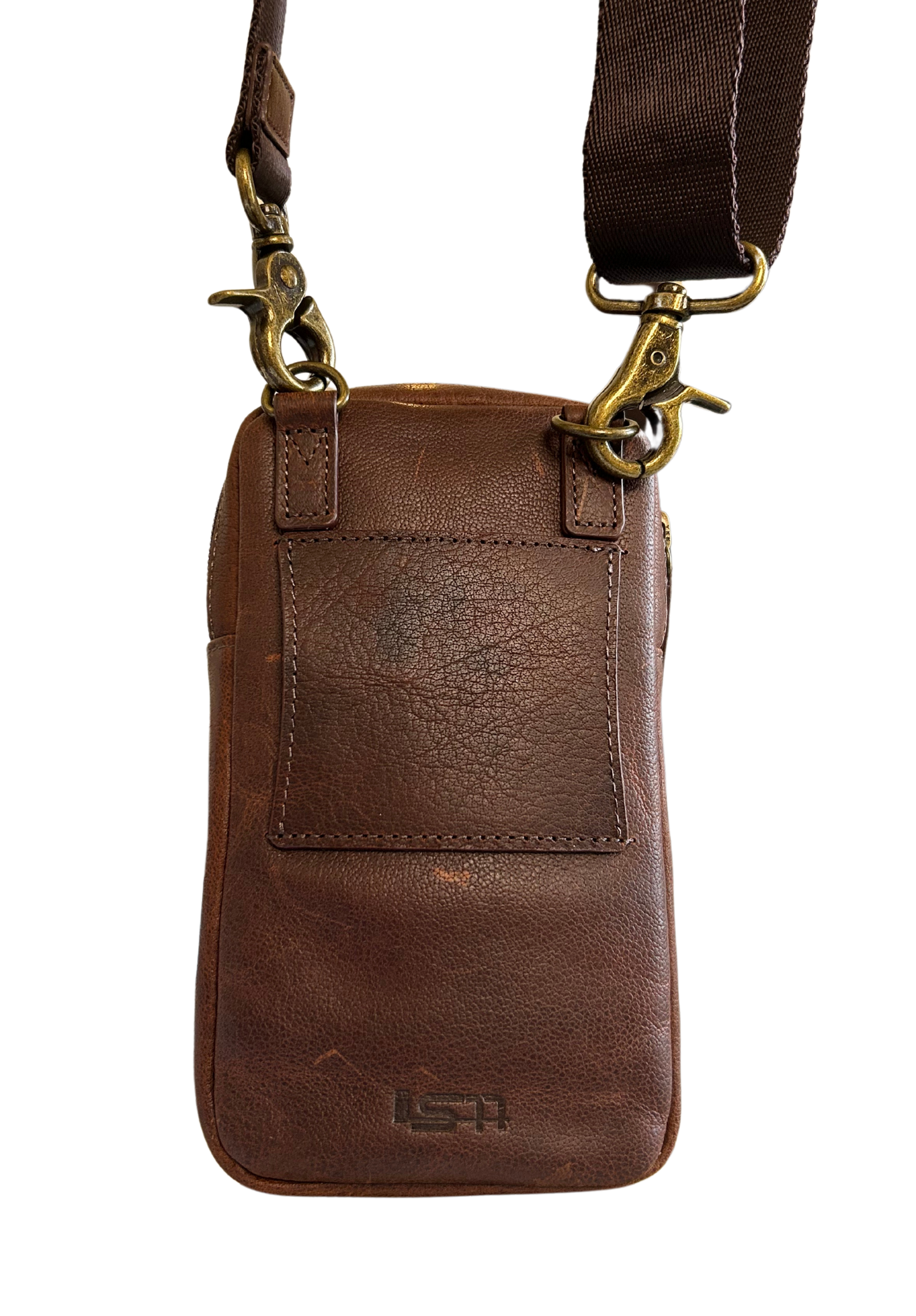 Cambridge Full Grain Leather Crossbody Phone Bag