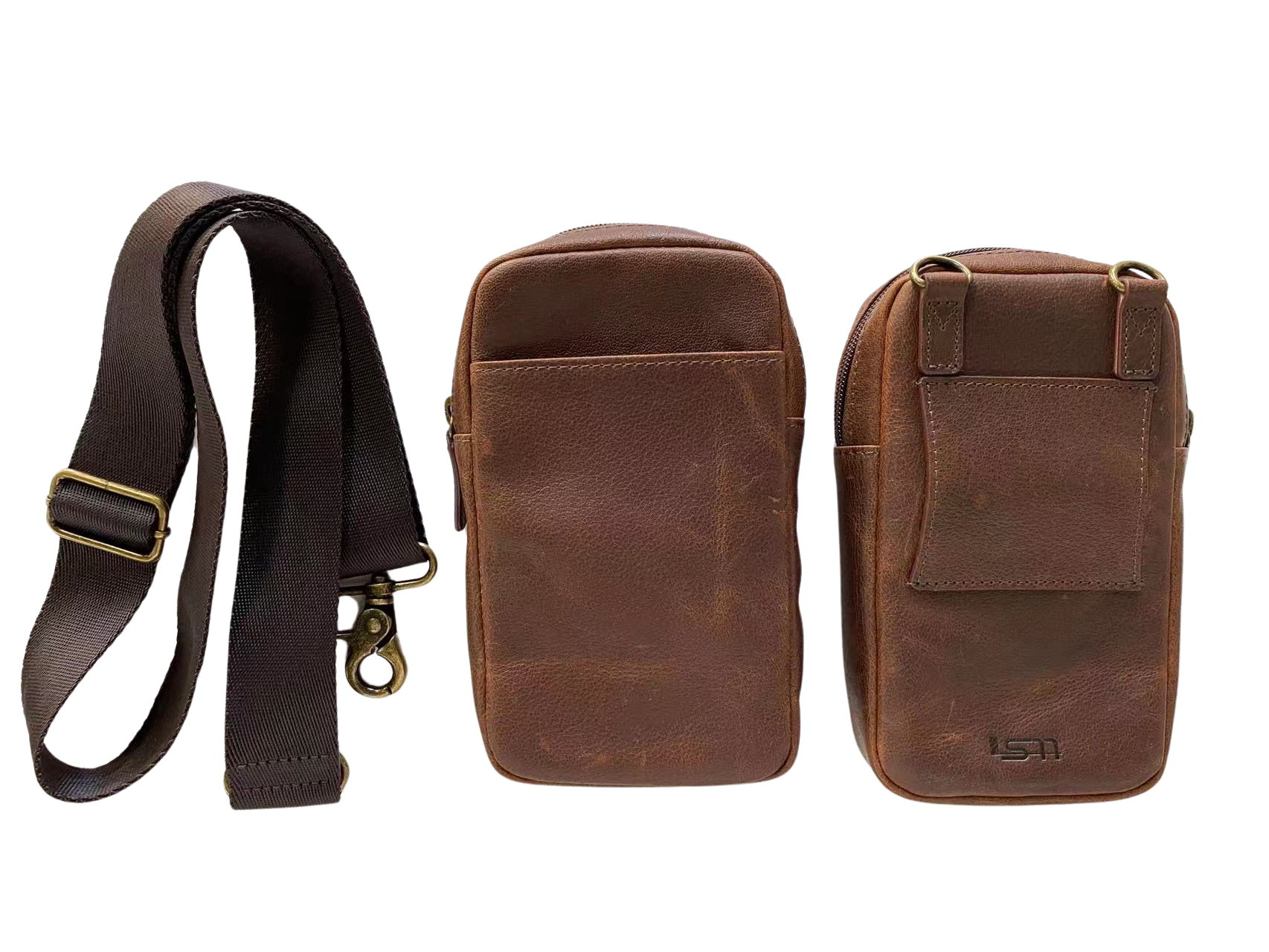 Genuine Leather Crossbody Phone Bag