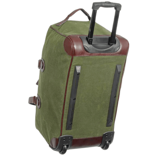 Duffel Bag, Maxwell Waxed Canvas Duffle Bag on Wheels - MiamiLeathers.com