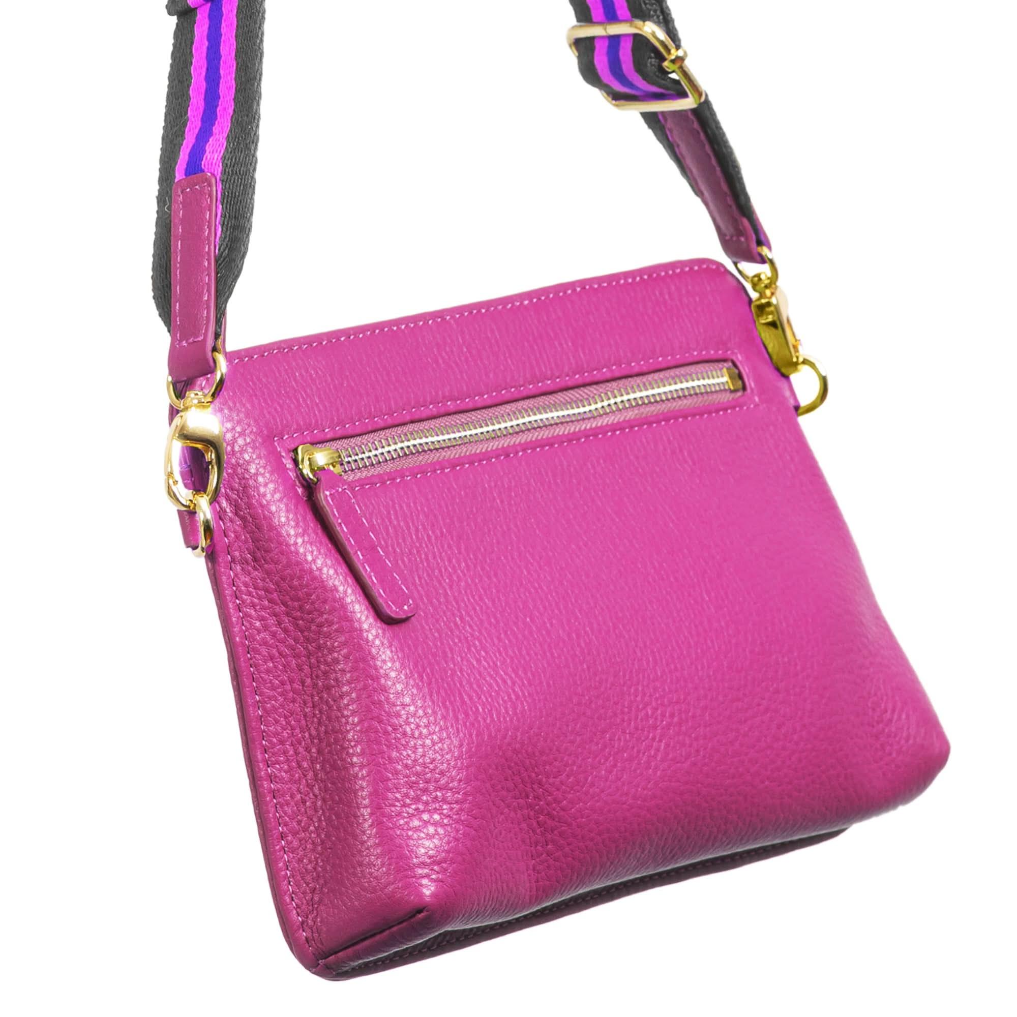 Berry Sophia leather convertible waist bag with adjustable strap