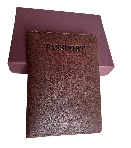 Cambridge Genuine Leather Passport Cover, leather wallet