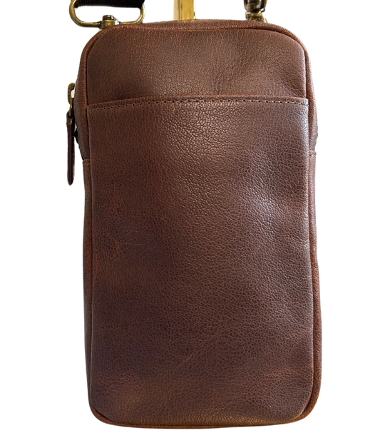 Leather Phone Bag, Small Leather Bag, Leather Crossbody