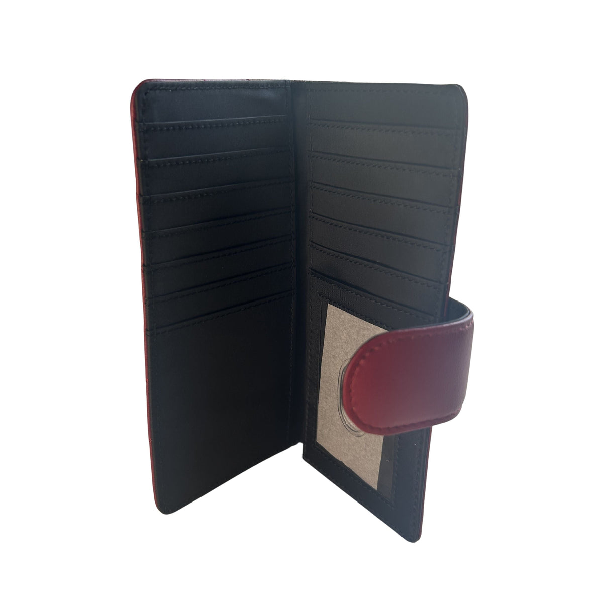 Interoir view of the lambskin snap wallet