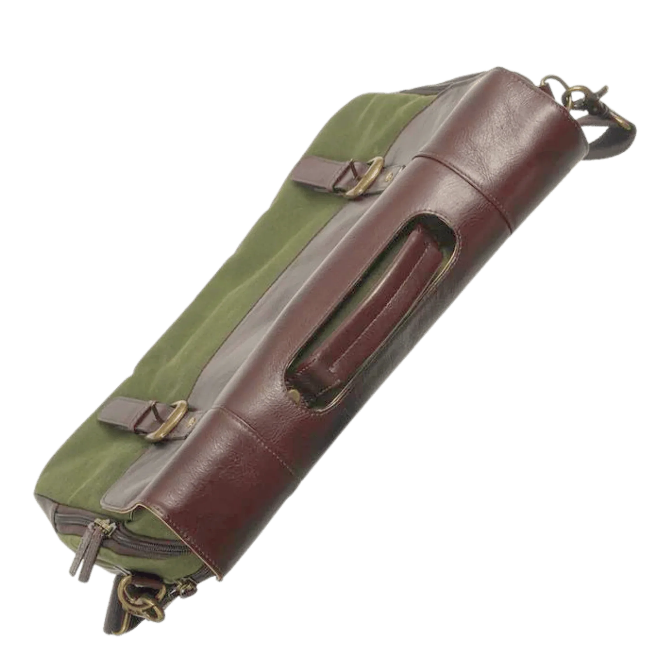 Maxwell Waxed Canvas Messenger Bag - 16'' Laptop - Structured Work & Travel Briefcase Canvas Leather Crossbody Leather bag Messenger Bag Top Pick