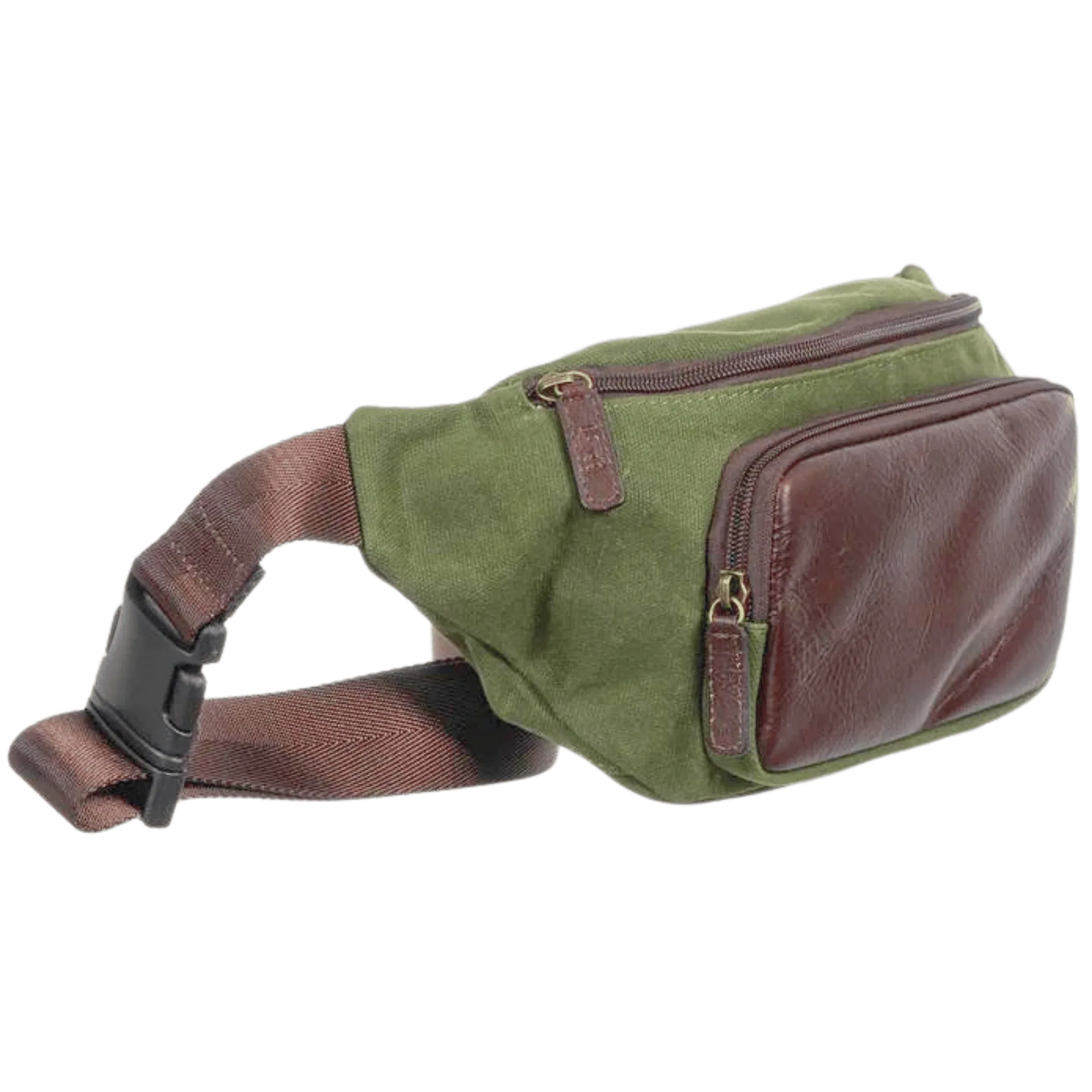 Maxwell Waxed Canvas Waist Pack/Crossbody Sling Bag Waist Pack Canvas Leather Leather Man Accessories Men's Items vt Waist Bag