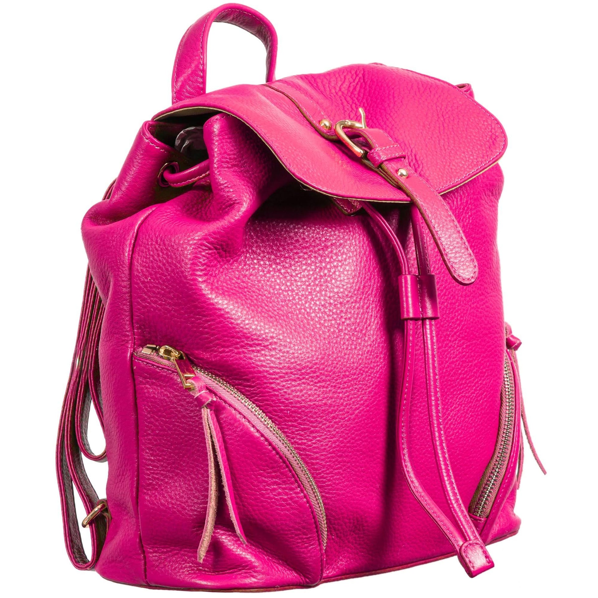 Sophia Full-Grain Leather Backpack for Women