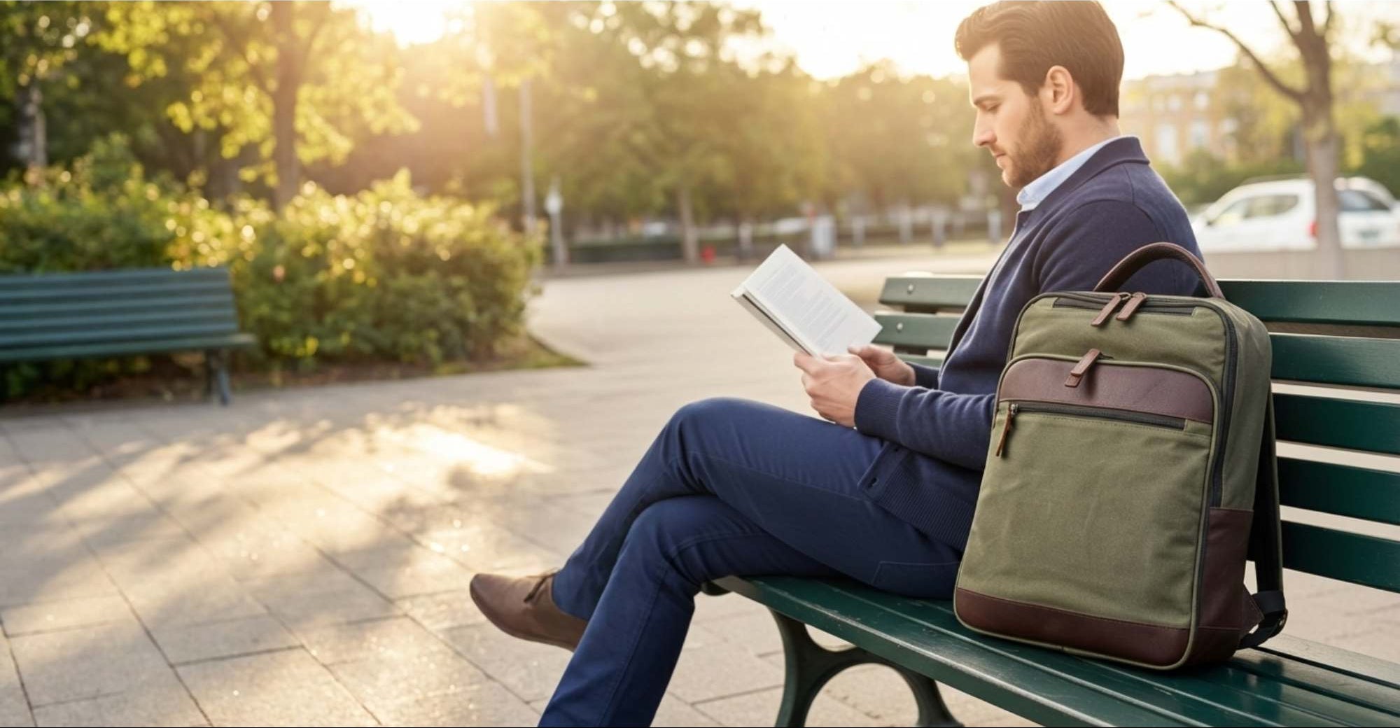 Two-Tone Waxed Canvas & Leather Bags – Built for Everyday Life