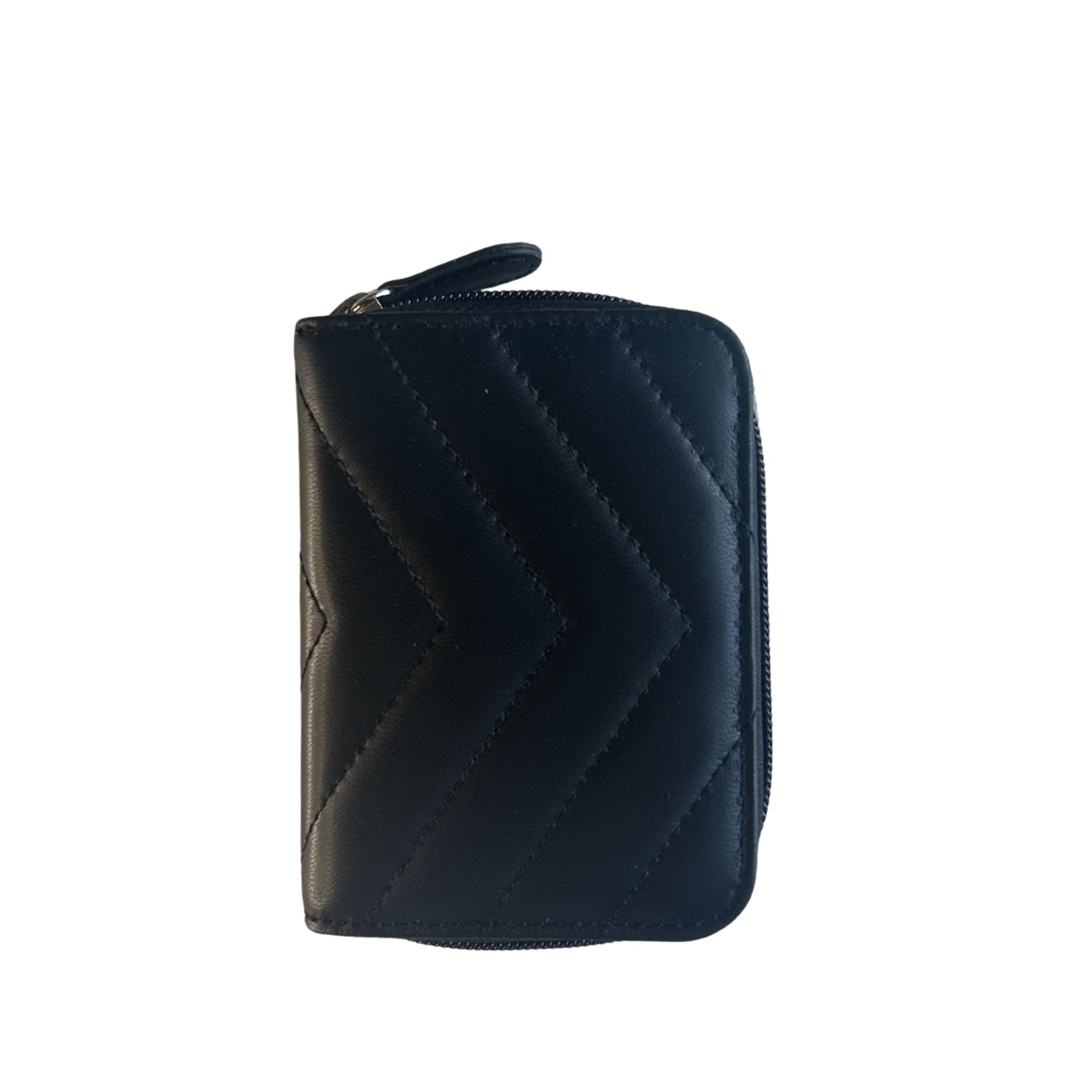 Soft New Zealand Lambskin Leather Small RFID Zip-Around Wallet
