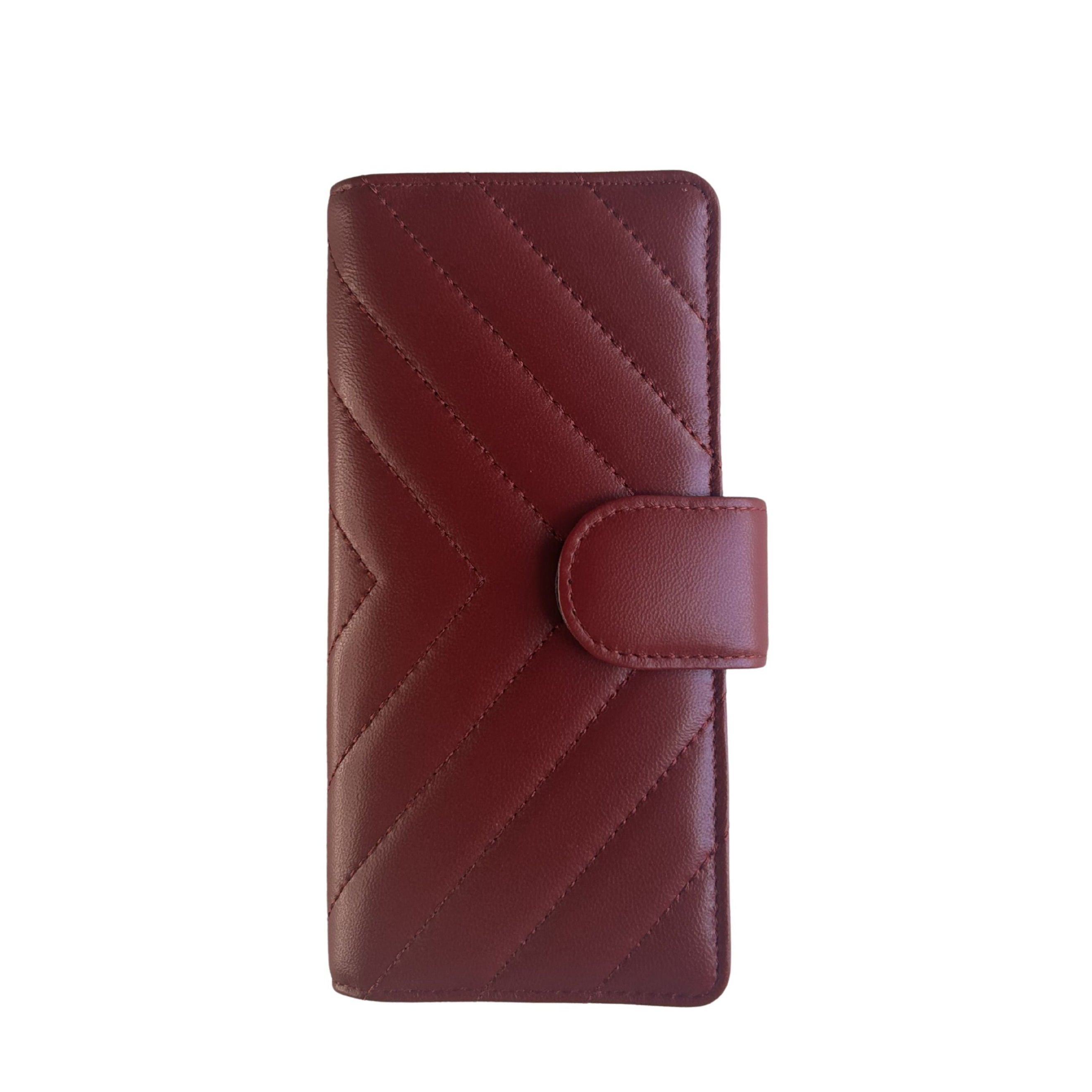Soft New Zealand Lambskin Leather RFID Snap Wallet
