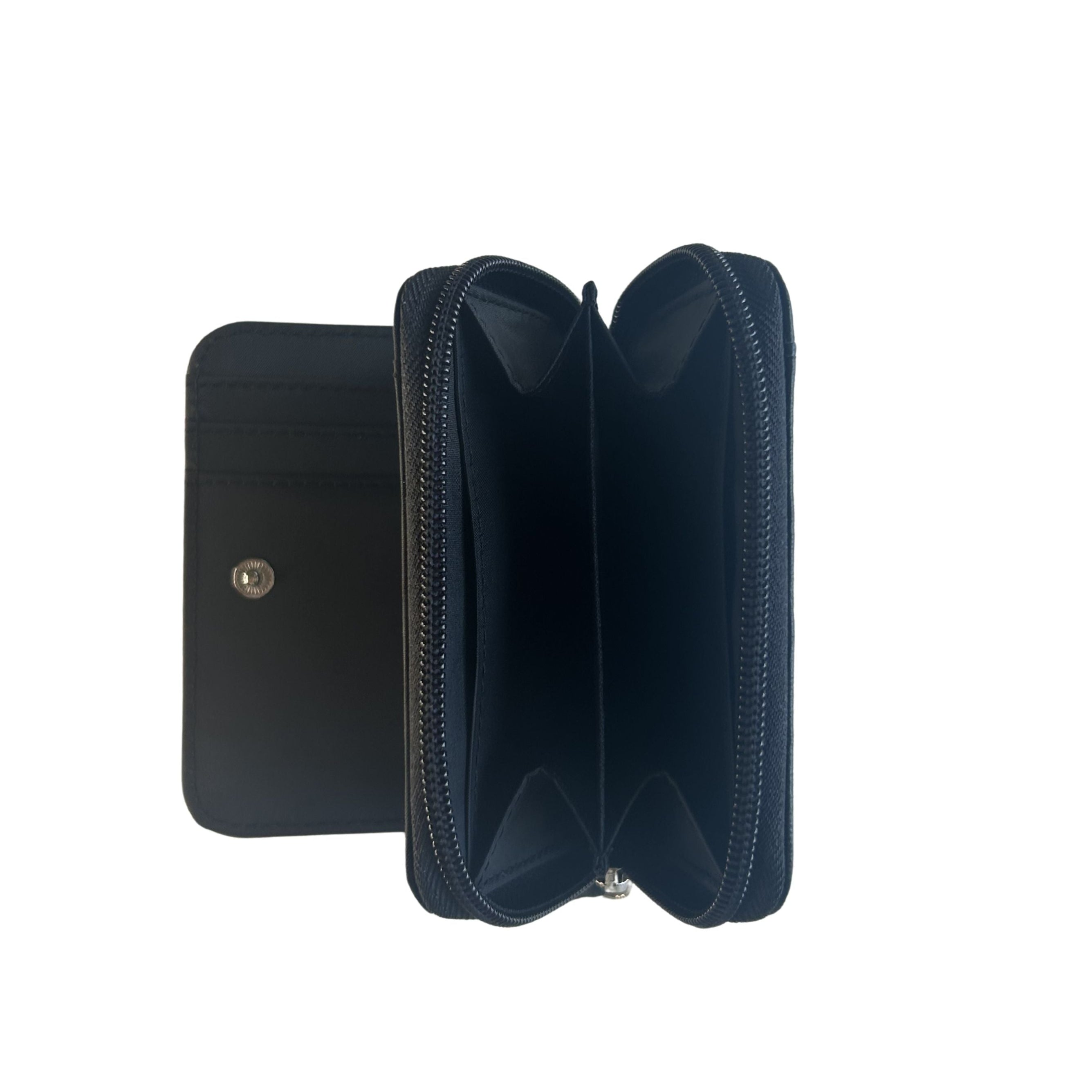 Soft New Zealand Lambskin Leather Small RFID Zip-Around Wallet