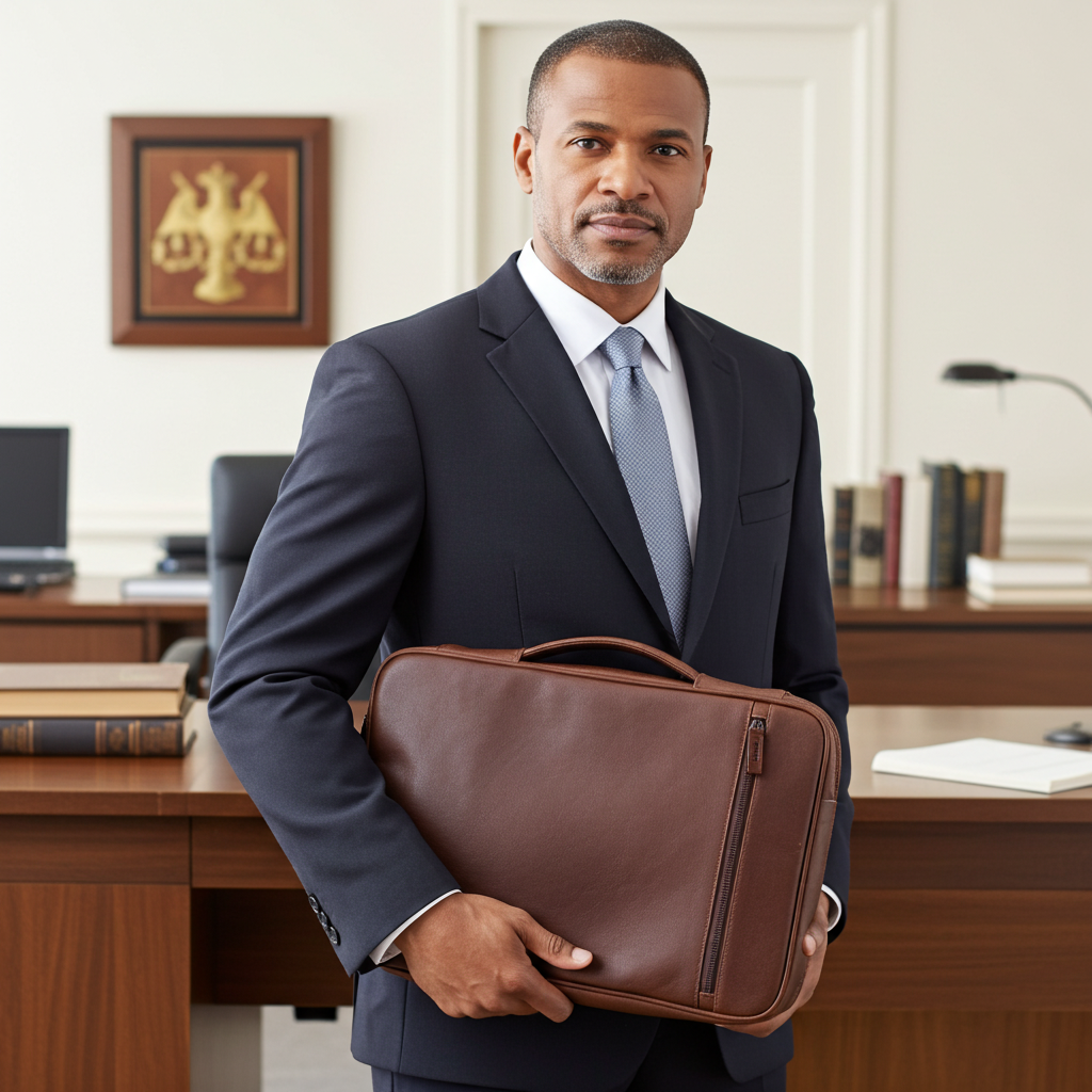 Cambridge Full-Grain Leather Tech Case – Large