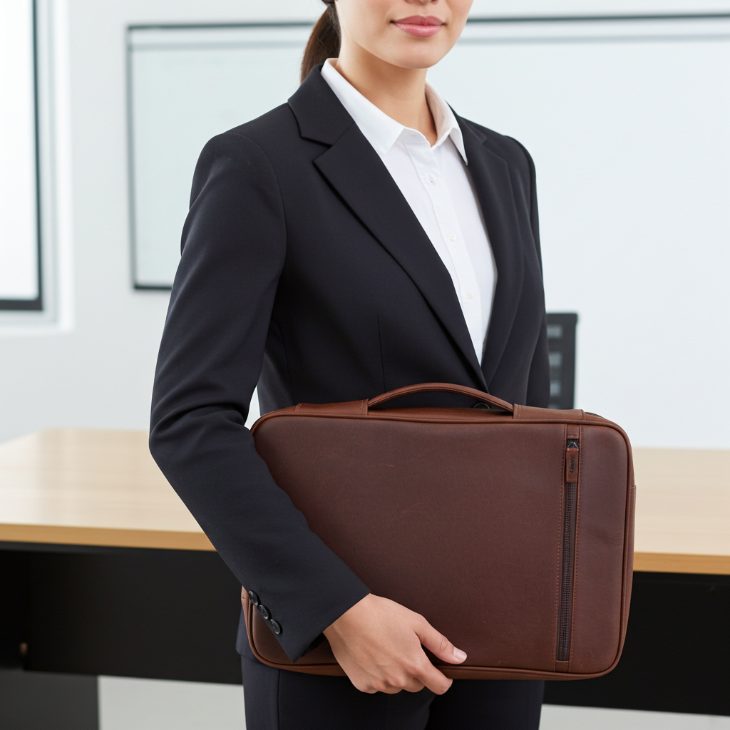 Cambridge Full-Grain Leather Tech Case – Large